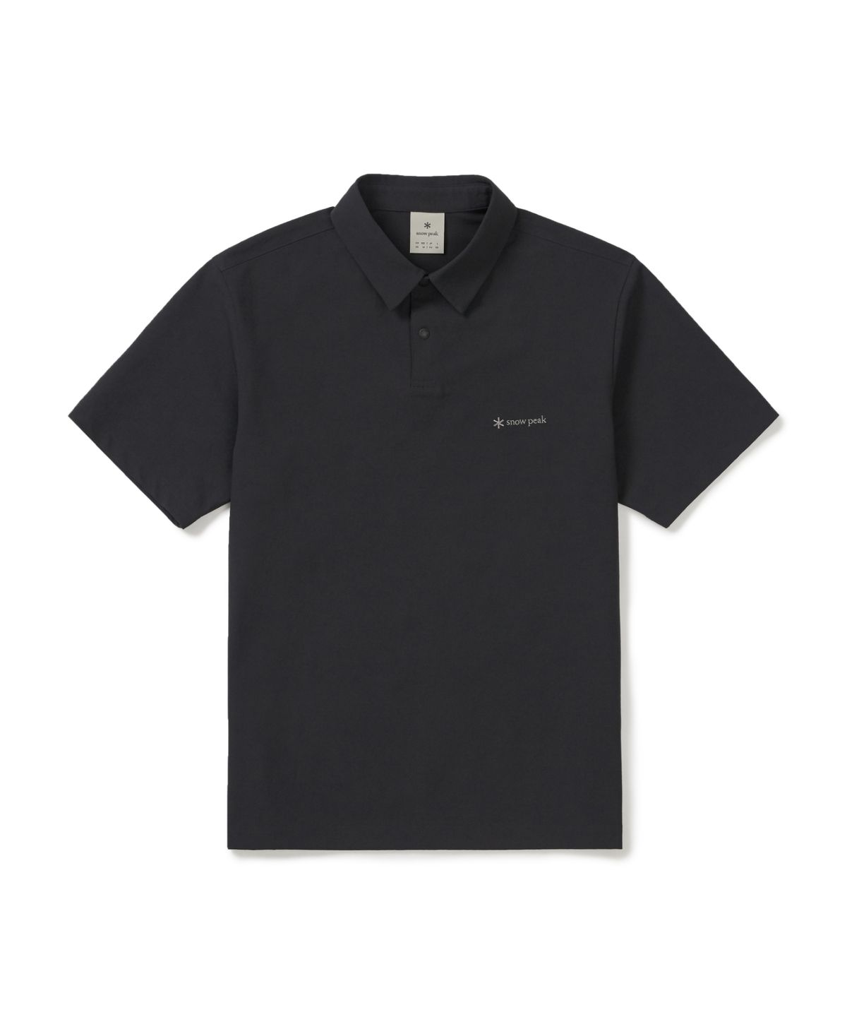 스노우피크 어패럴(SNOWPEAK APPAREL) 클래식 우븐 반팔 폴로 티셔츠 (S26MMTPS16) Black