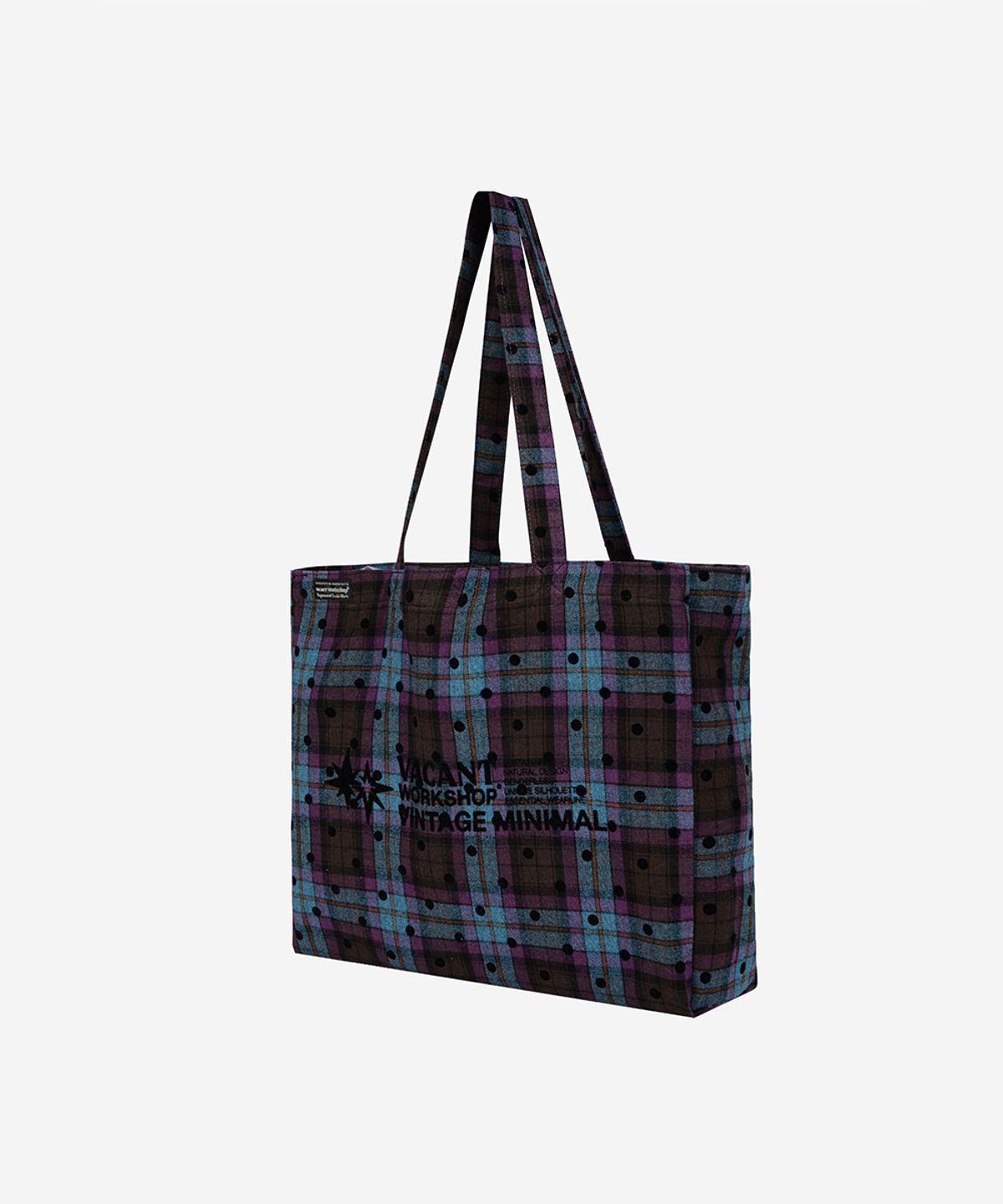 베이컨트 아카이브(VACANT ARCHIVE) WORKSHOP DOTS ECO BAG PURPLE