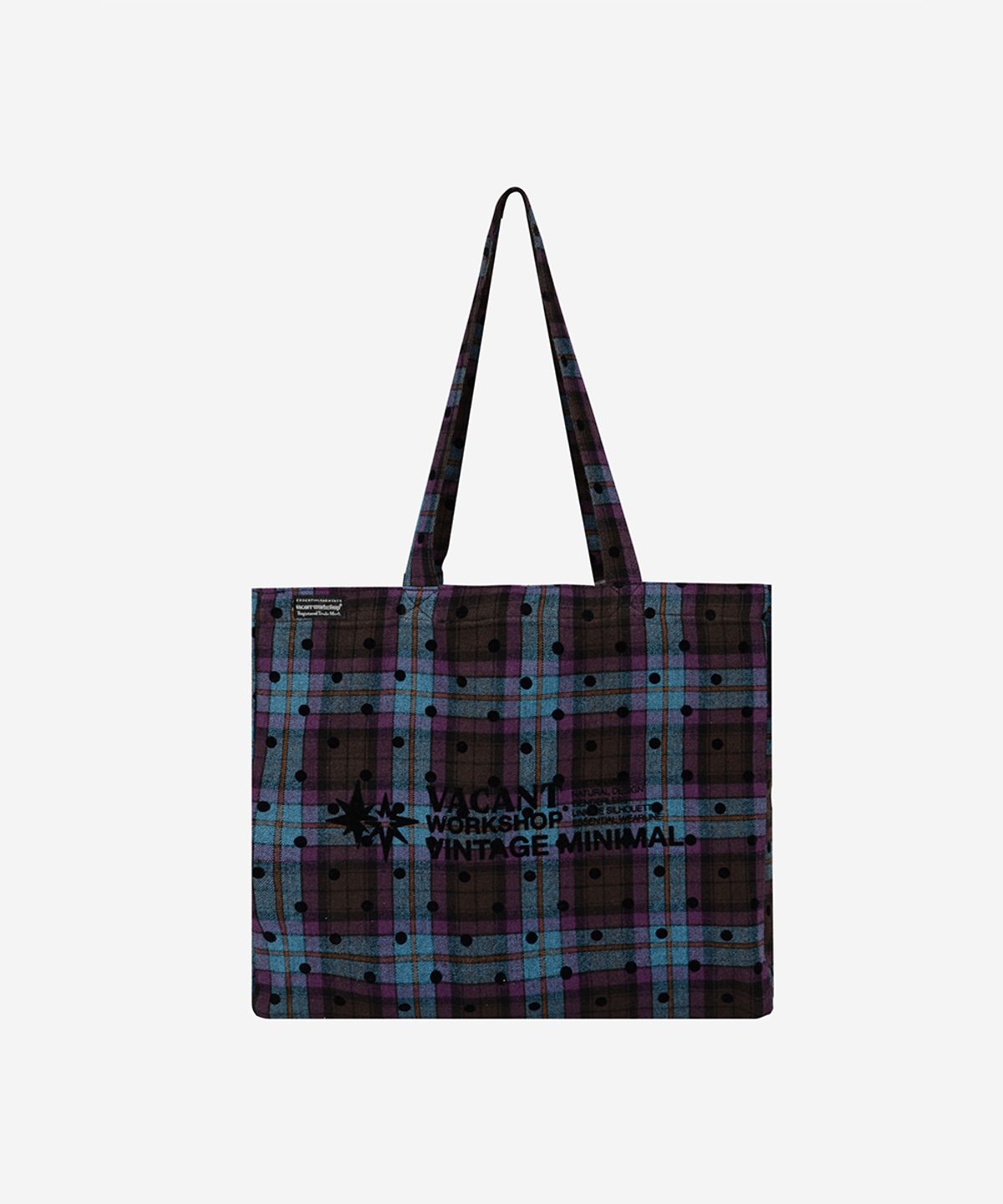 베이컨트 아카이브(VACANT ARCHIVE) WORKSHOP DOTS ECO BAG PURPLE