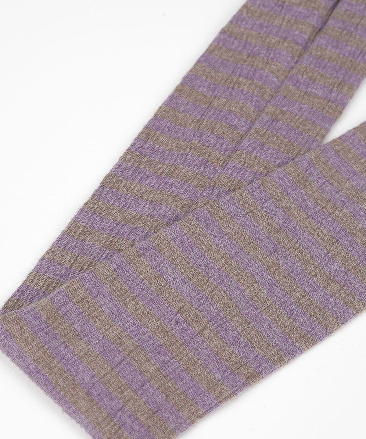 베이컨트 아카이브(VACANT ARCHIVE) WORKSHOP SKINNY STRIPE MUFFLER PURPLE/BROWN