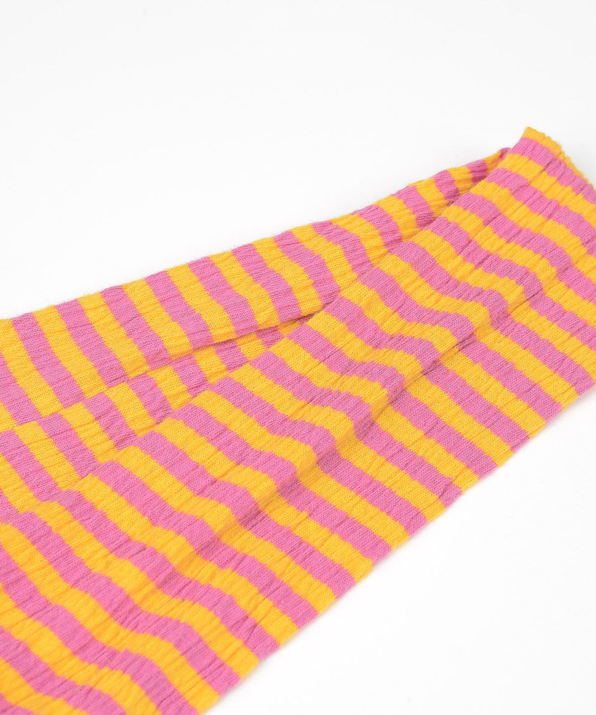 베이컨트 아카이브(VACANT ARCHIVE) WORKSHOP SKINNY STRIPE MUFFLER YELLOW/PINK