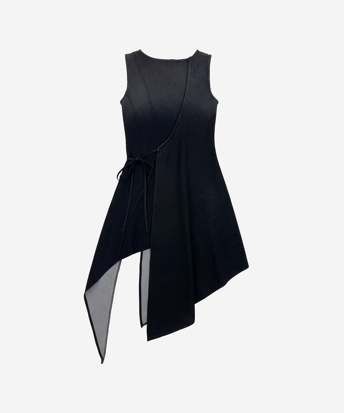 비엘알(BLR) Unbalanced Gradation One-Piece Black