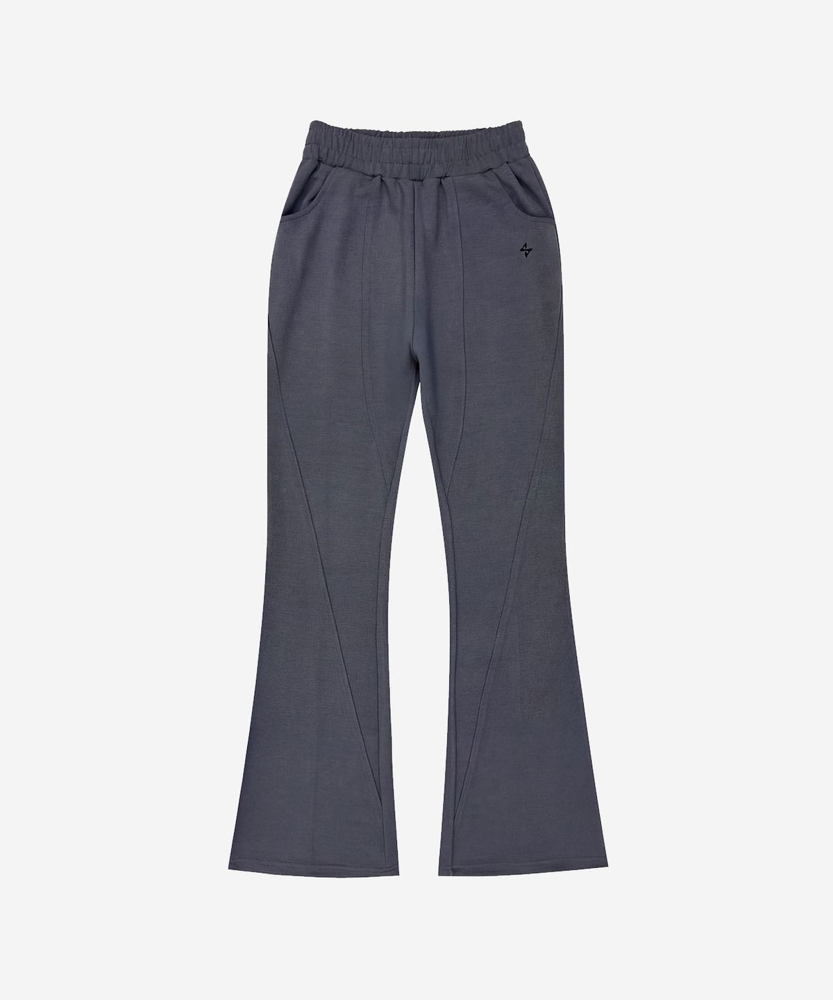 비엘알(BLR) Arc Line Comfy Bootcut Pants Grey