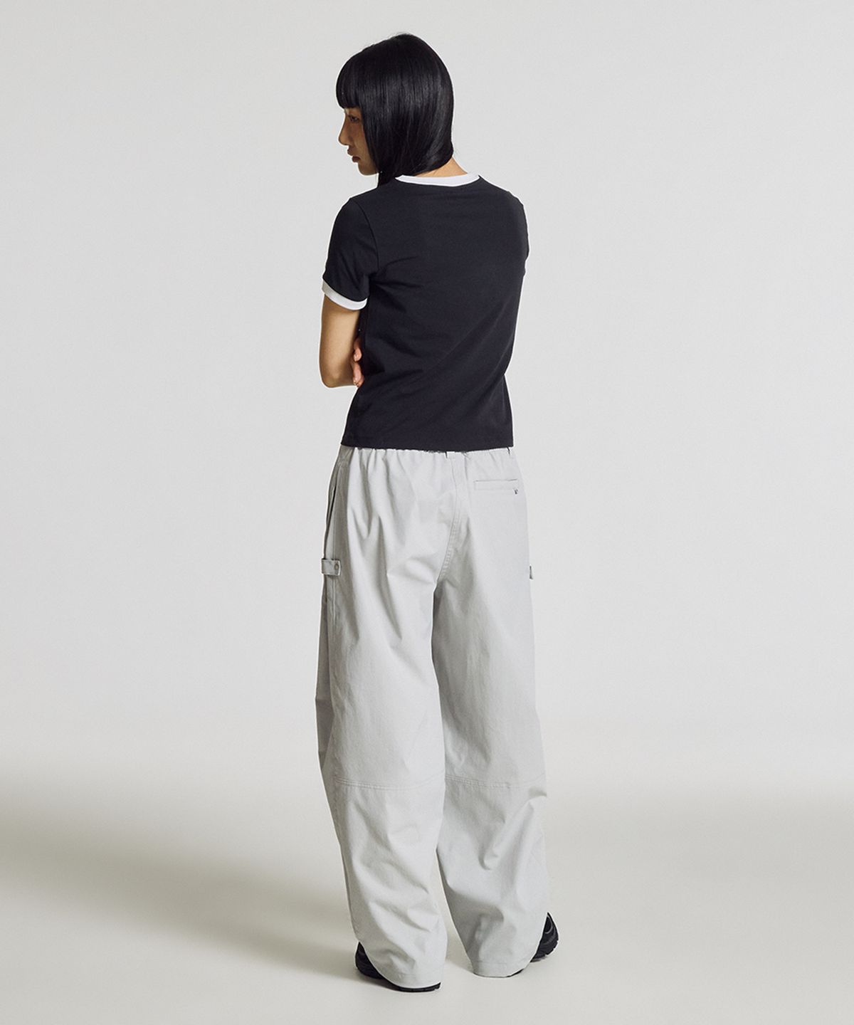 뉴발란스(NEW BALANCE) NBNEG2W462 / WOMEN 링거 반팔티 (BLACK)