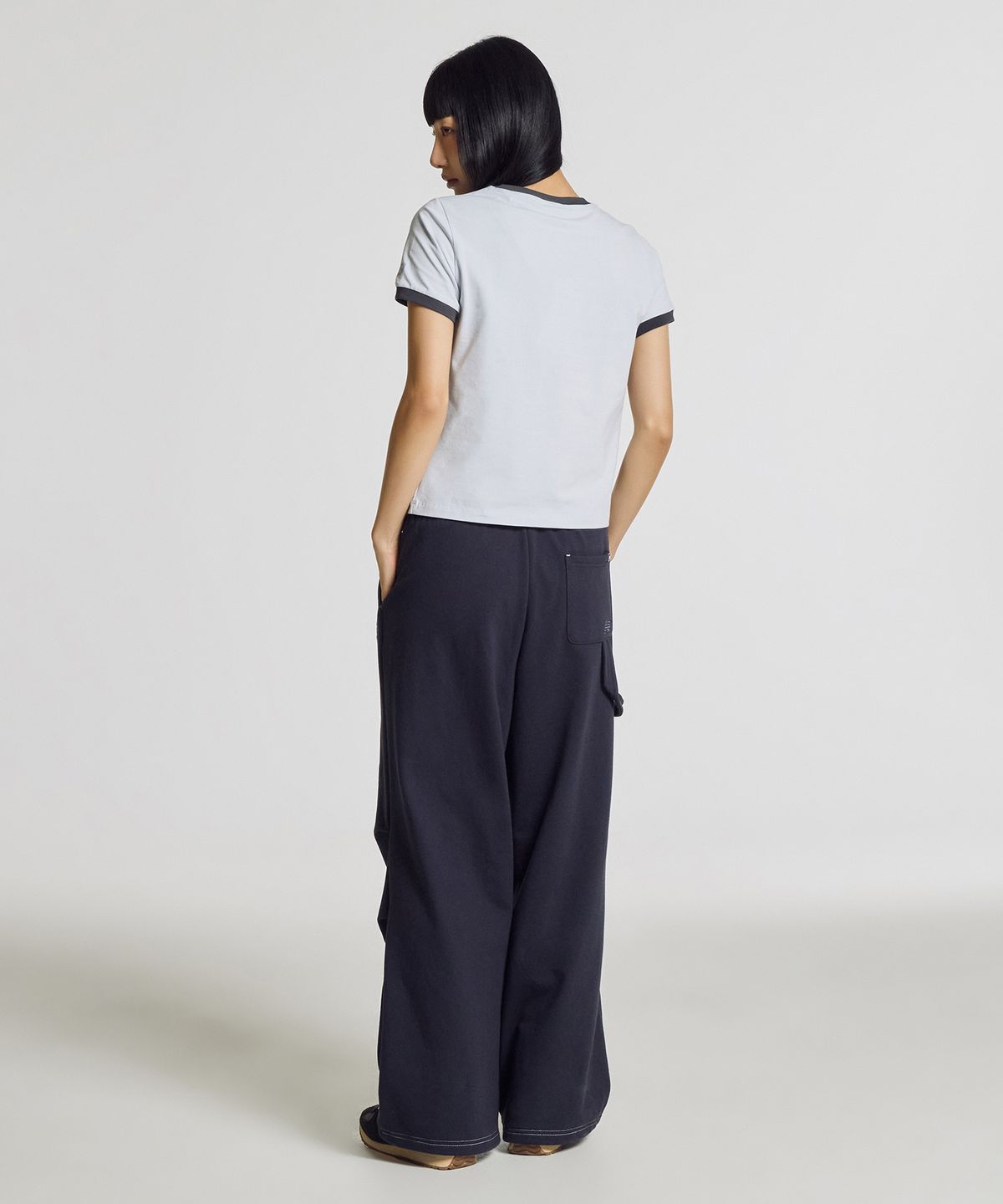 뉴발란스(NEW BALANCE) NBNEG2W462 / WOMEN 링거 반팔티 (L/BLUE)