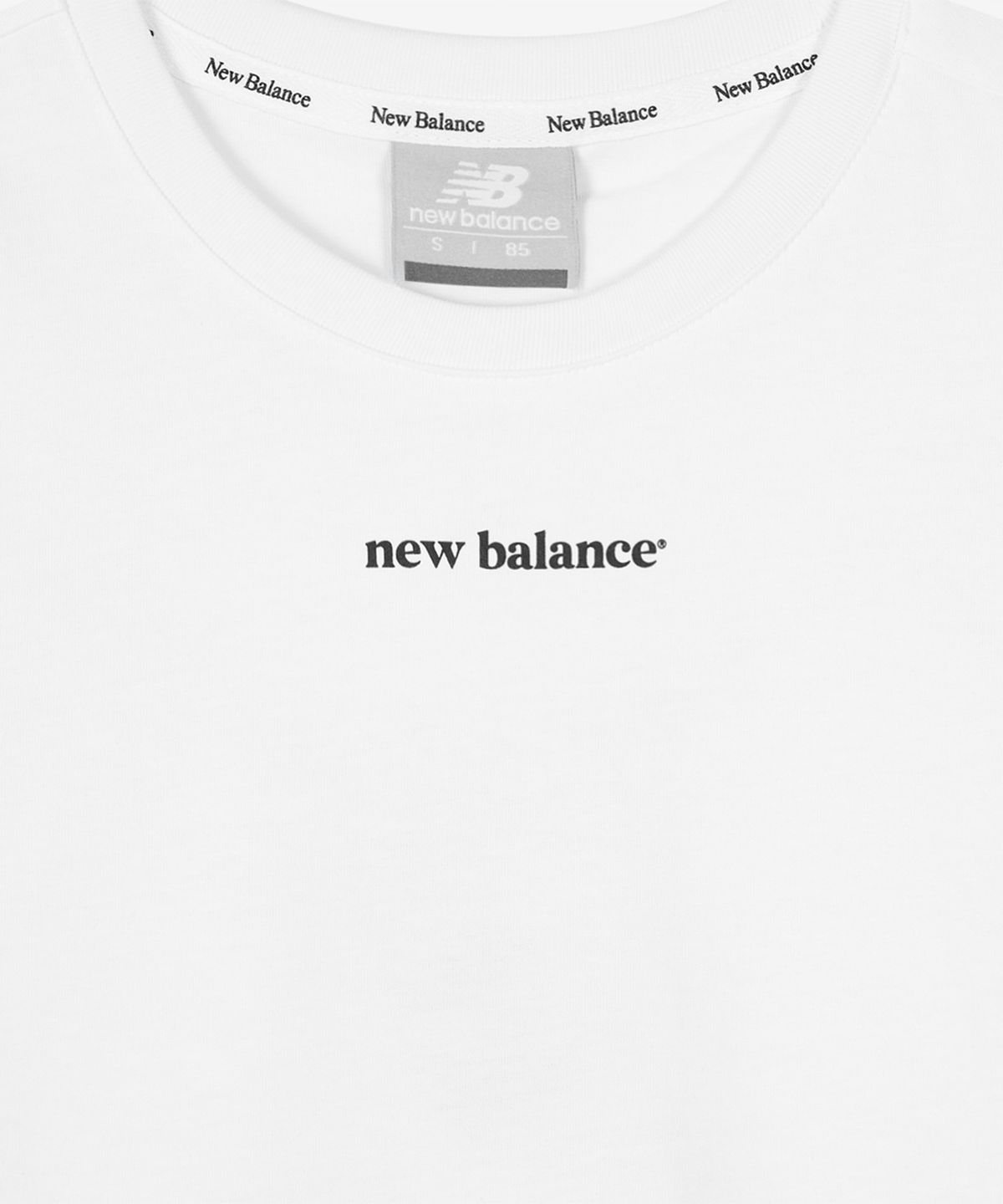 뉴발란스(NEW BALANCE) NBNEG2W412 / WOMEN 에센셜 중앙레터 반팔티 (WHITE)