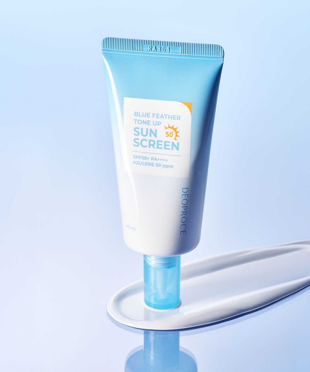 디오프러스(DEOPROCE) 블루 페더 톤 업 선 스크린 SPF50+ PA++++ 40ml