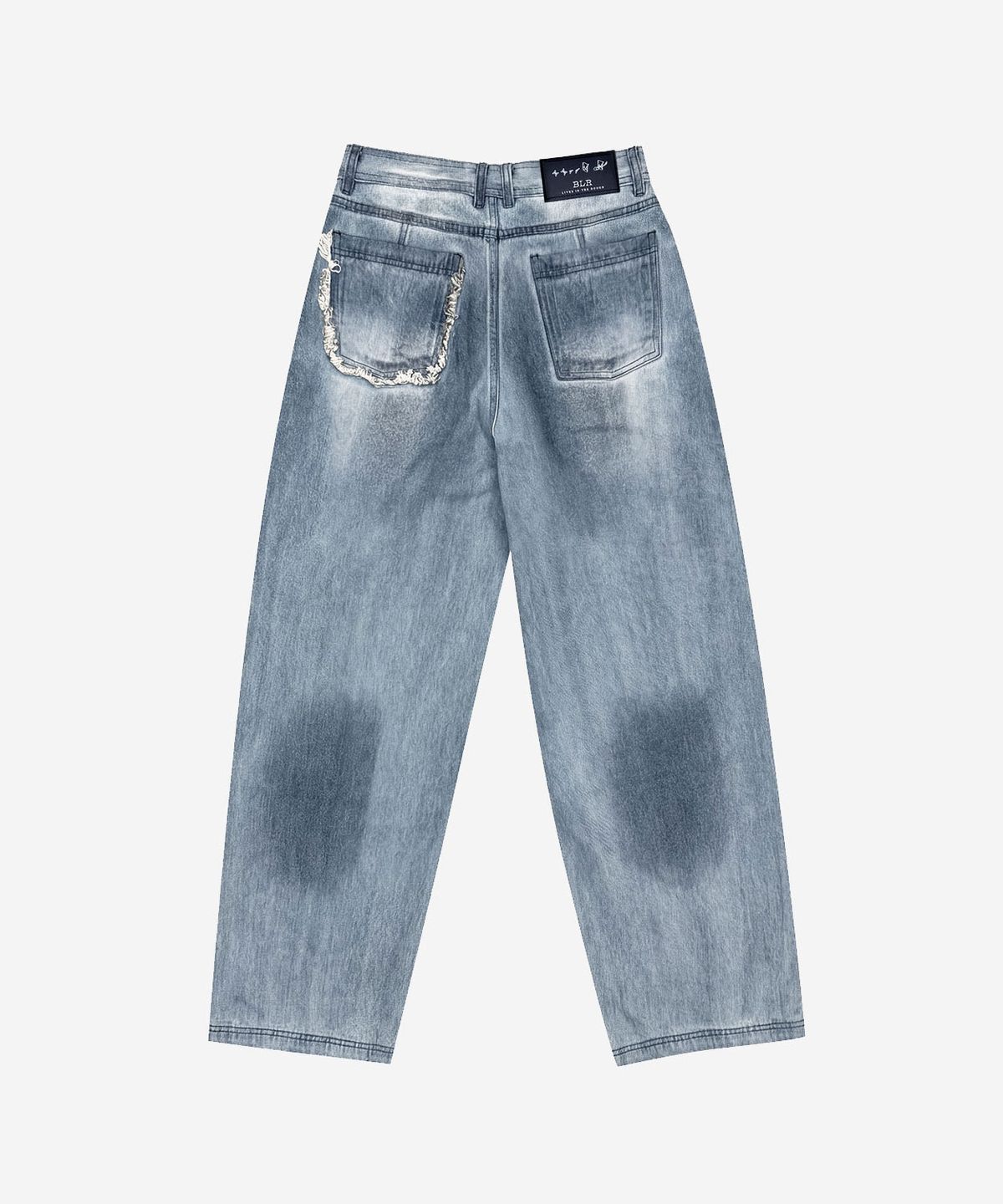 비엘알(BLR) Destroyed Vintage Oil Washing Denim Pants