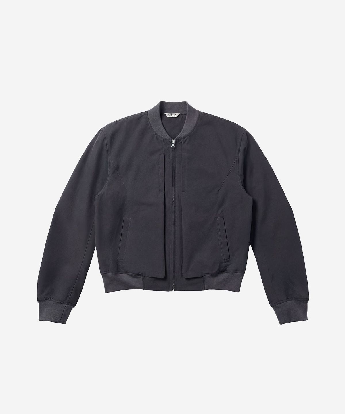 비엘알(BLR) Curved Line Flight Jacket Charcoal