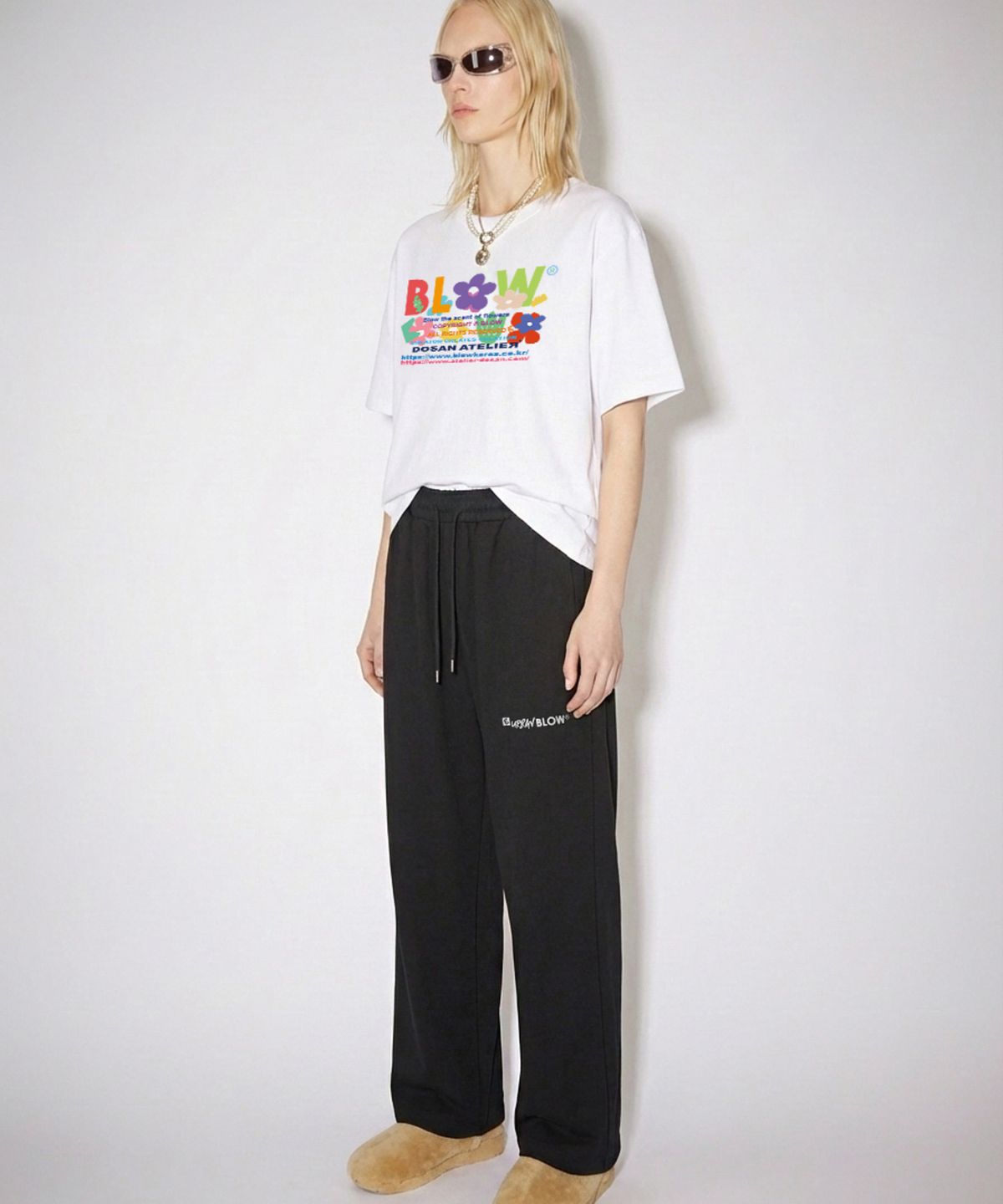 블로우(BLOW) Logo Play Wide Pants