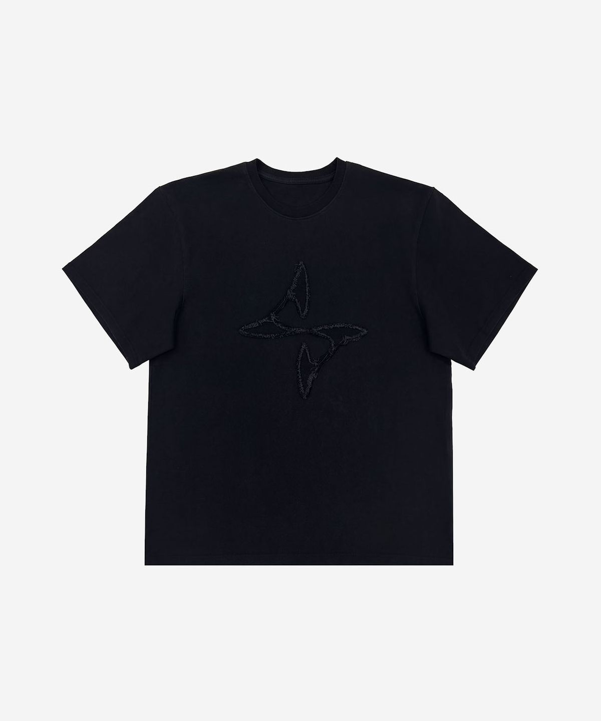 비엘알(BLR) Low-Cut Patch Logo T-Shirt Black