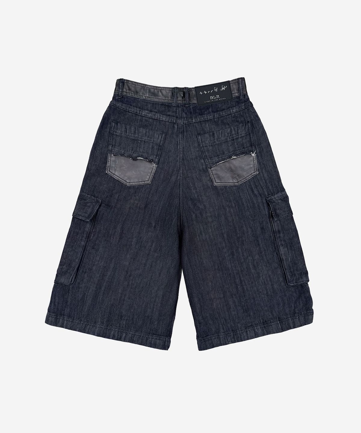 비엘알(BLR) Utility Leather-Trim Bermuda Pants
