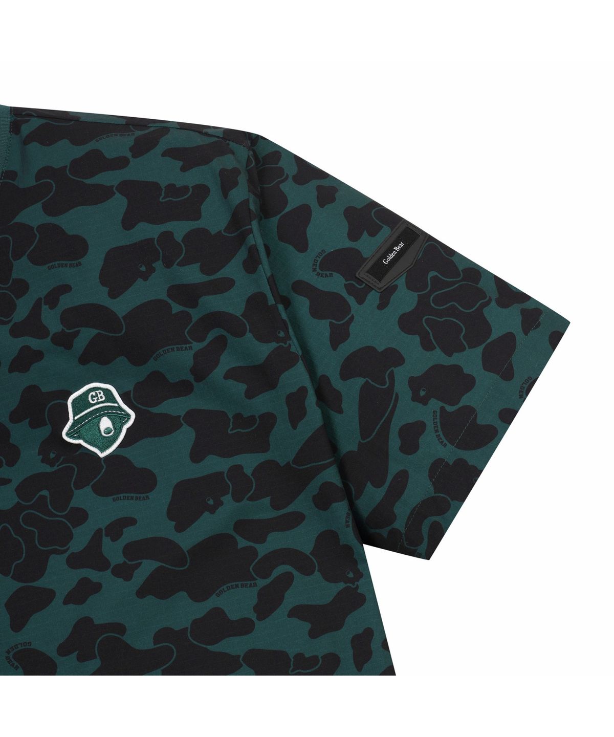 골든베어(GOLDEN BEAR) (M) Camo Pattened Crewneck Woven T-shirt G4TAM26212GRX