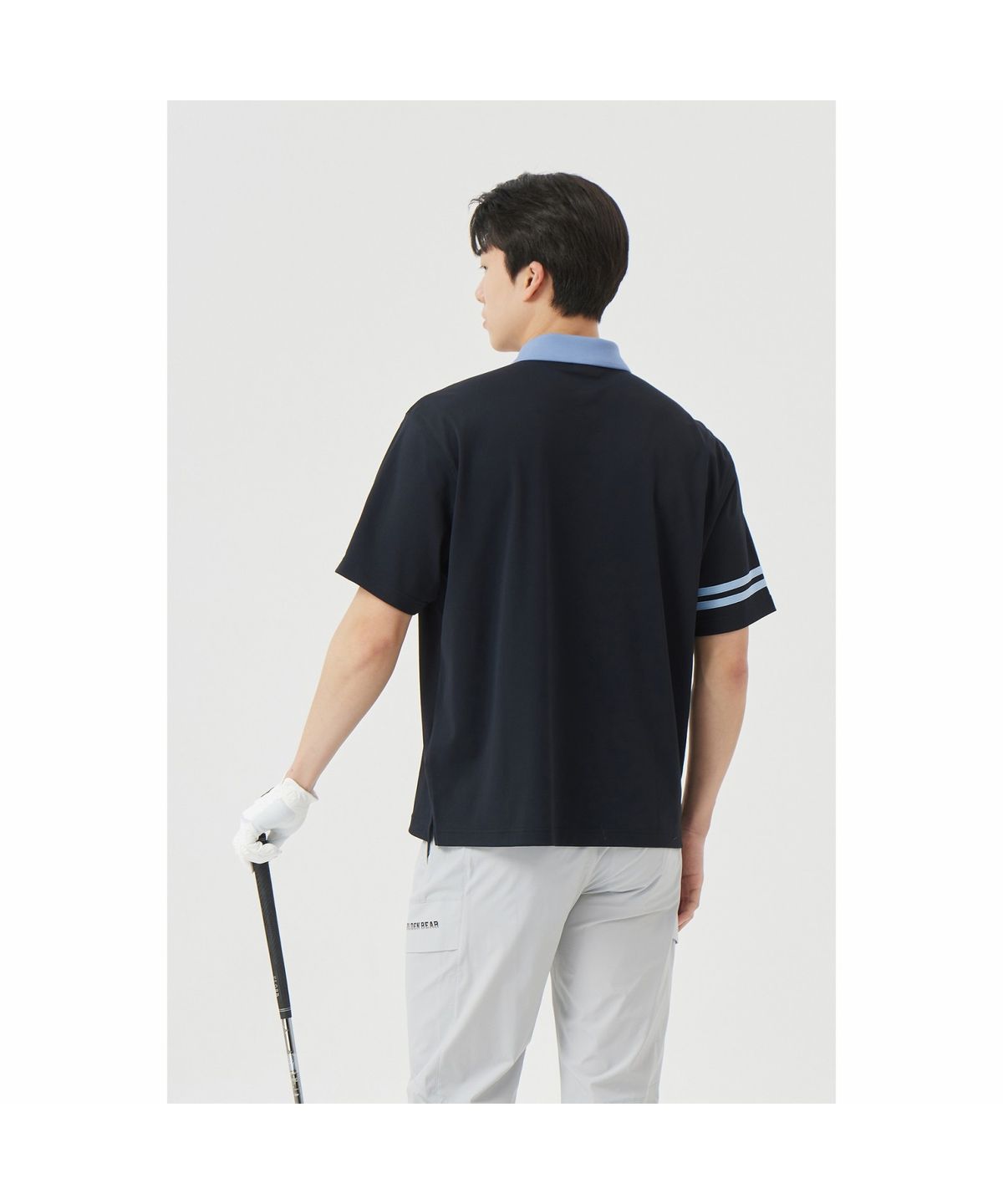 골든베어(GOLDEN BEAR) (M) Lightweight Pique Collar T-shirt G4TAM26331BKX