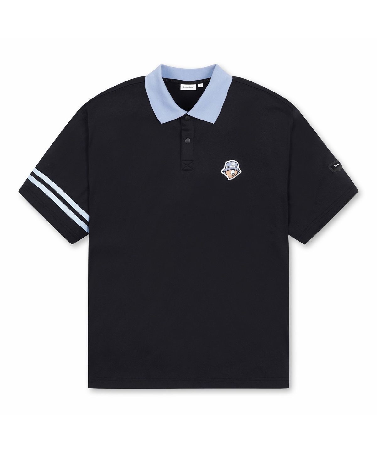 골든베어(GOLDEN BEAR) (M) Lightweight Pique Collar T-shirt G4TAM26331BKX