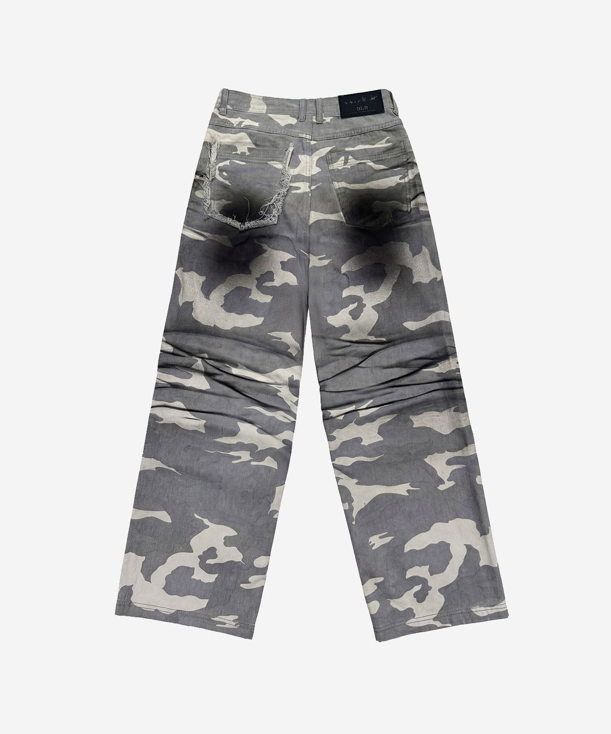 비엘알(BLR) Faded Camo Carpenter Pants