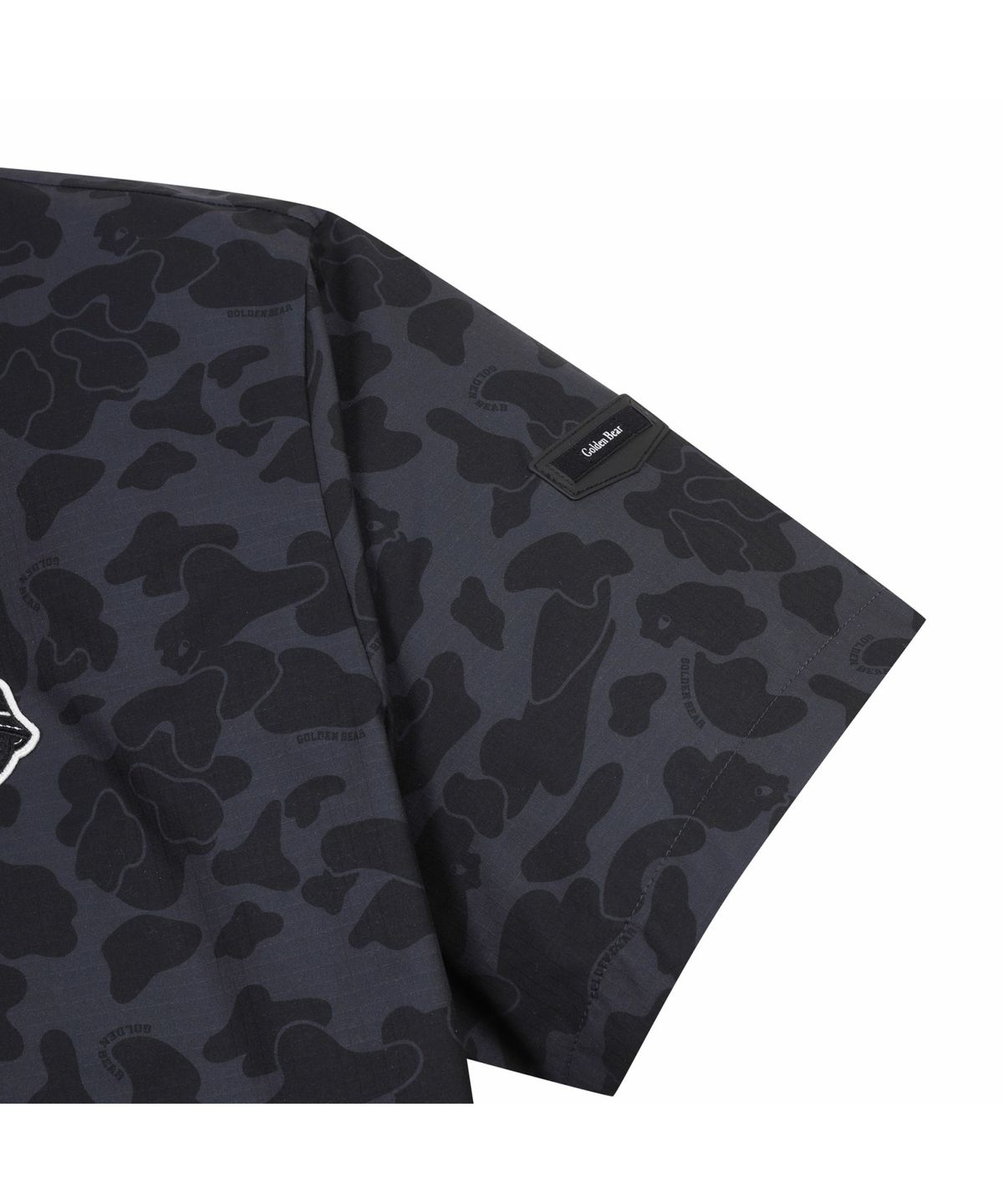 골든베어(GOLDEN BEAR) (M) Camo Pattened Crewneck Woven T-shirt G4TAM26212BKX