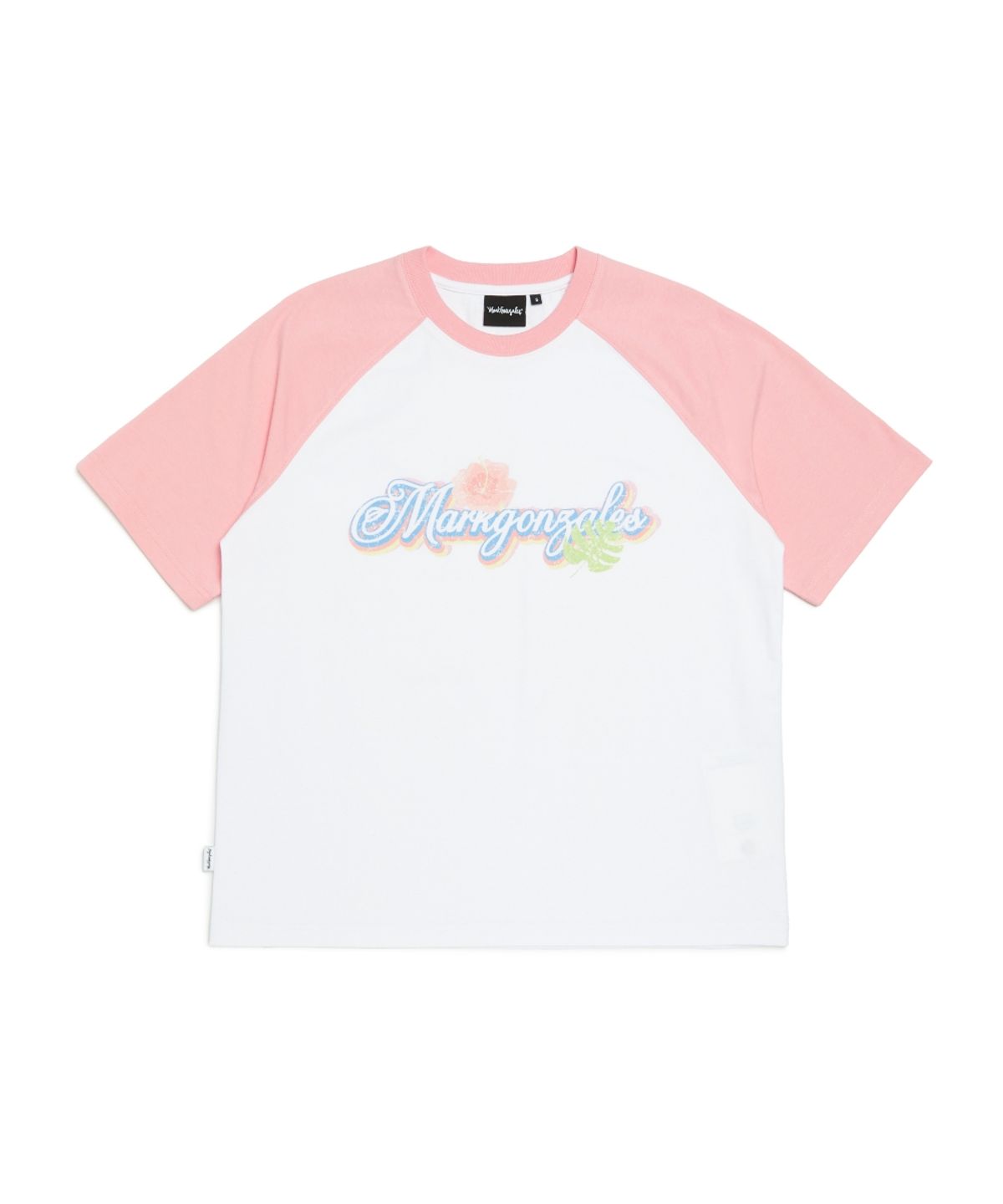 마크곤잘레스(MARK GONZALES) 우먼즈 래글런 빈티지 그래픽 티셔츠 - WHITE