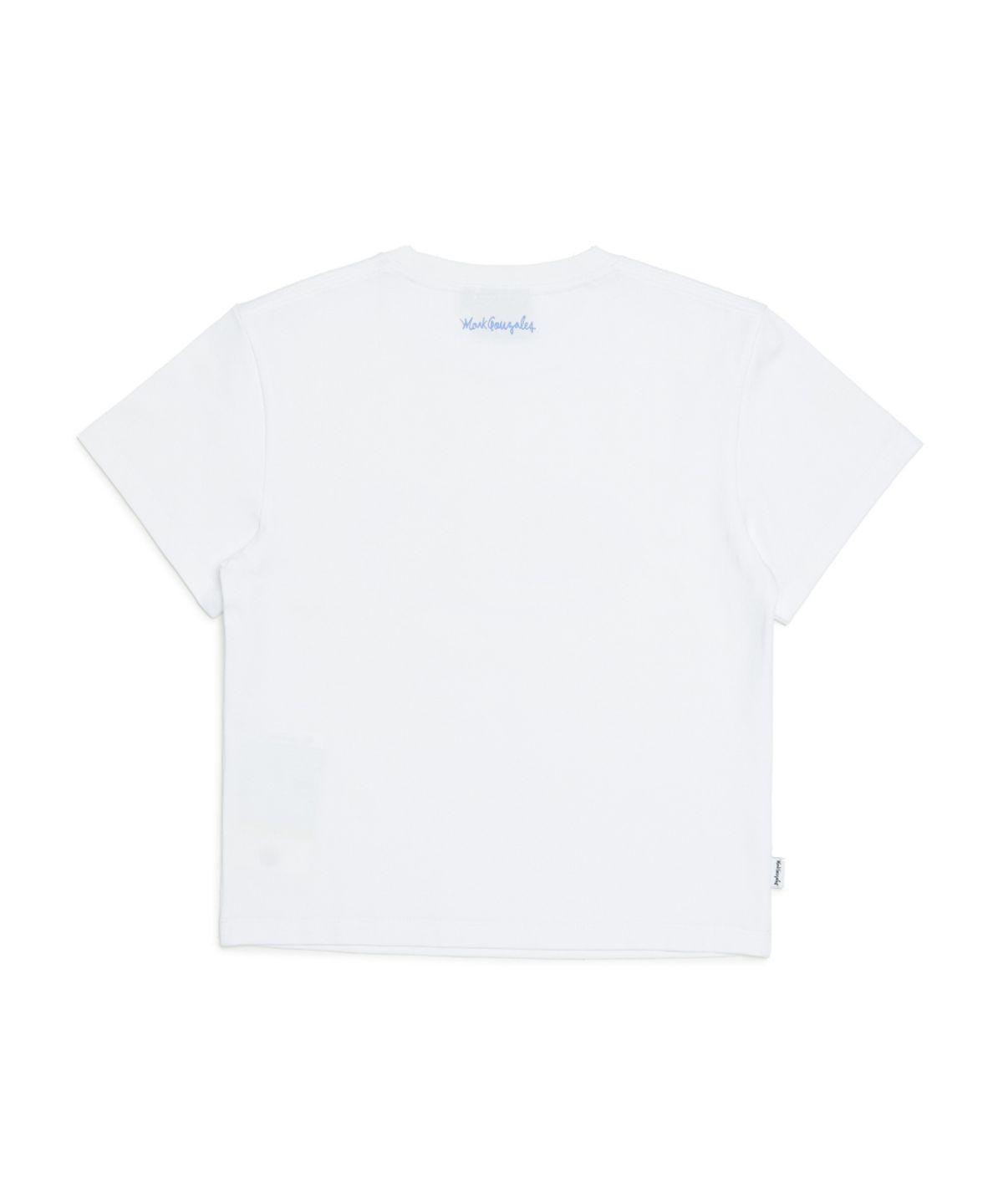 마크곤잘레스(MARK GONZALES) 우먼즈 MG 스타 크롭 반팔 티셔츠 - WHITE