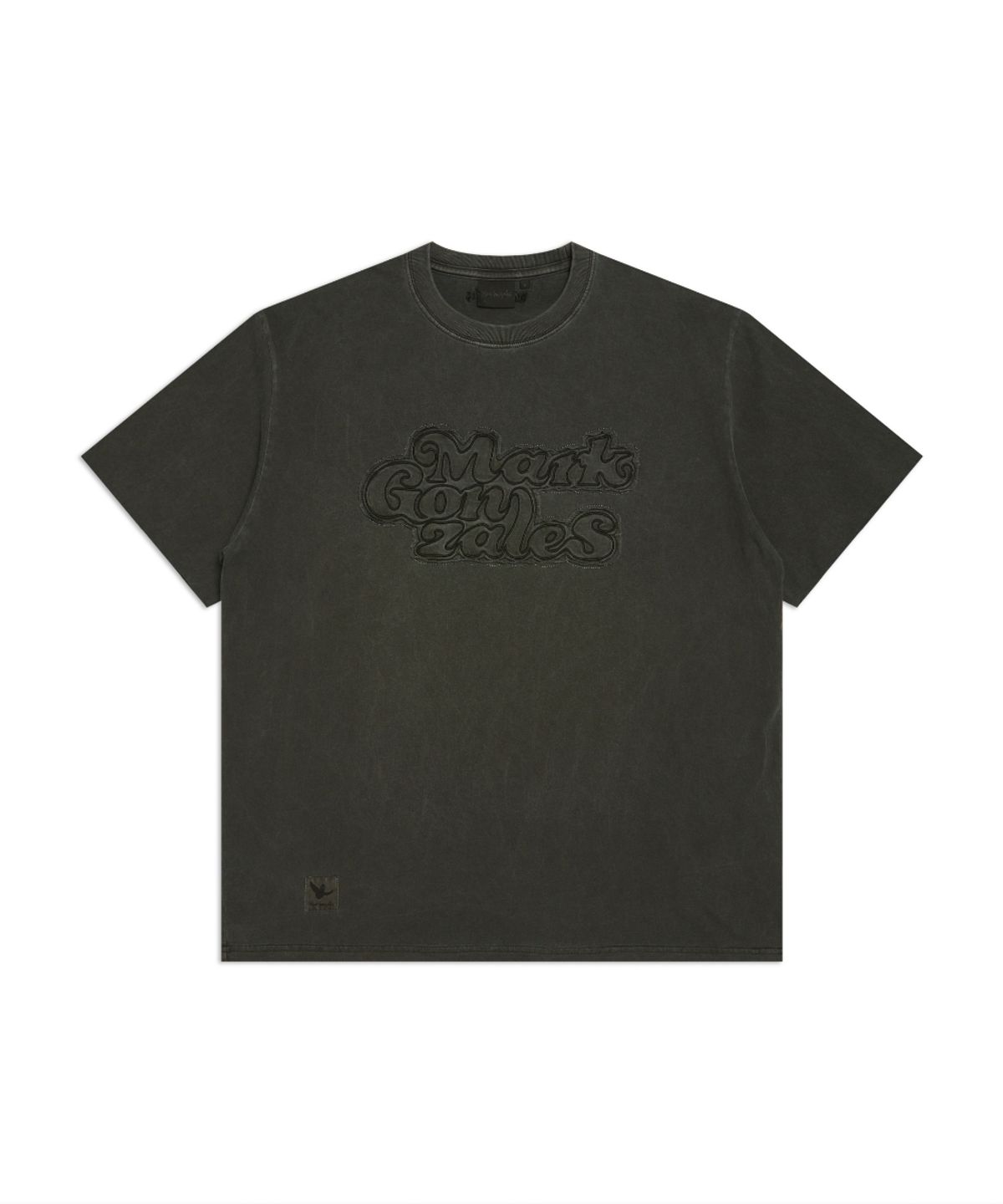 마크곤잘레스(MARK GONZALES) MG 아플리케 피그먼트 반팔 티셔츠 - BLACK