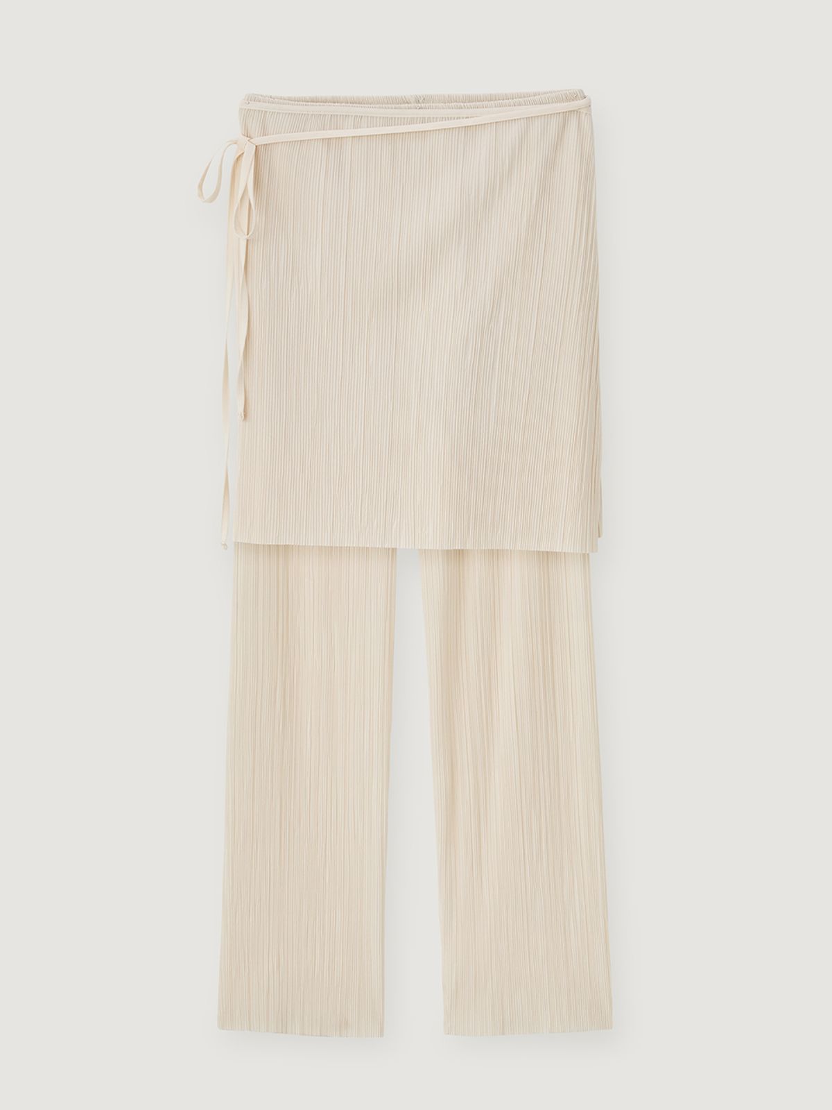 비뮤즈맨션(BEMUSE MANSION) Wrinkle pants&skirt - Cream