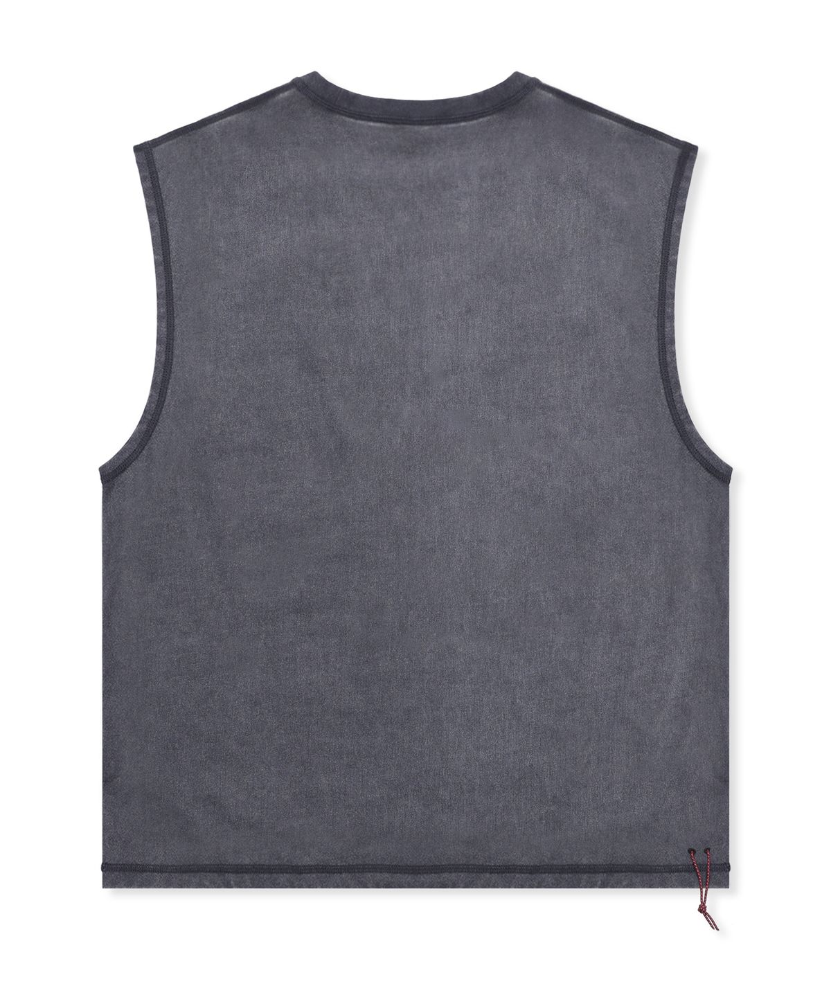 글랙(GLACK) GTTAR005 아스팔트 빈티지 슬리브리스 (CHARCOAL)