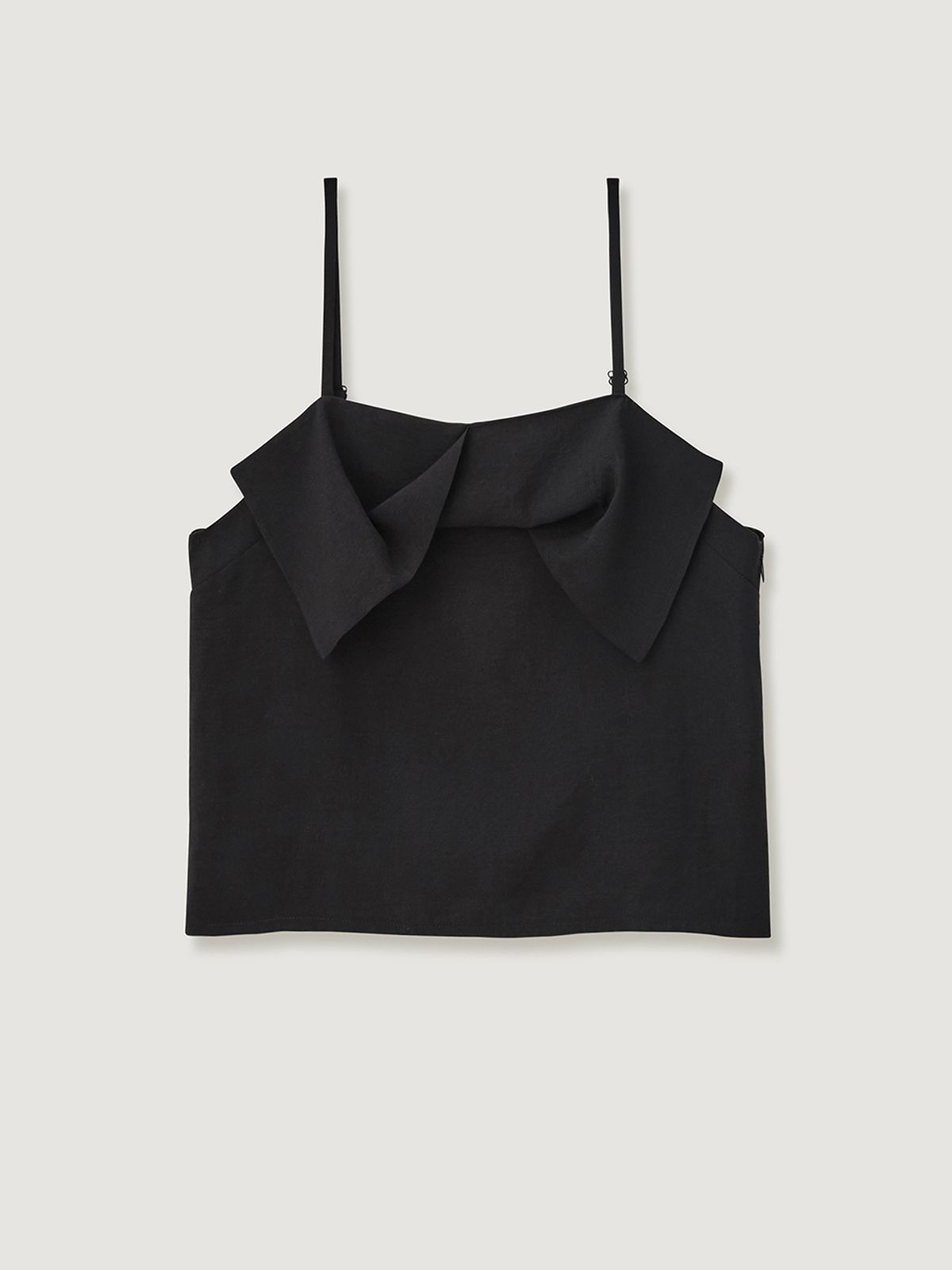 비뮤즈맨션(BEMUSE MANSION) Ribbon sleeveless top - Black