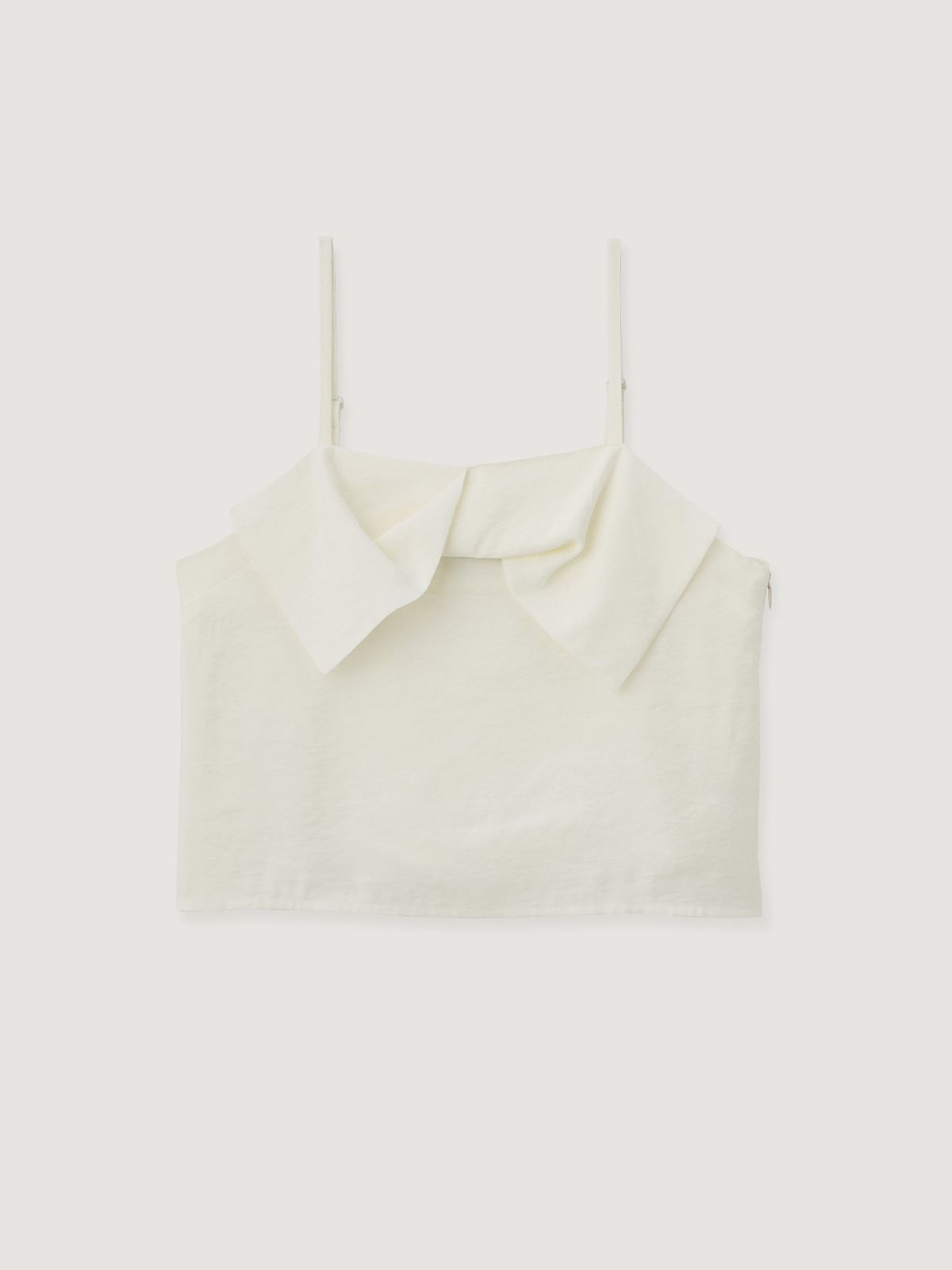 비뮤즈맨션(BEMUSE MANSION) Ribbon sleeveless top - Cream