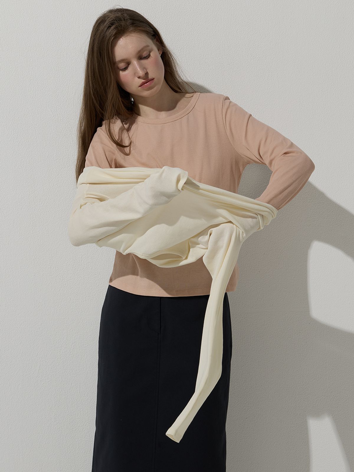 비뮤즈맨션(BEMUSE MANSION) Basic round tee - 3colors