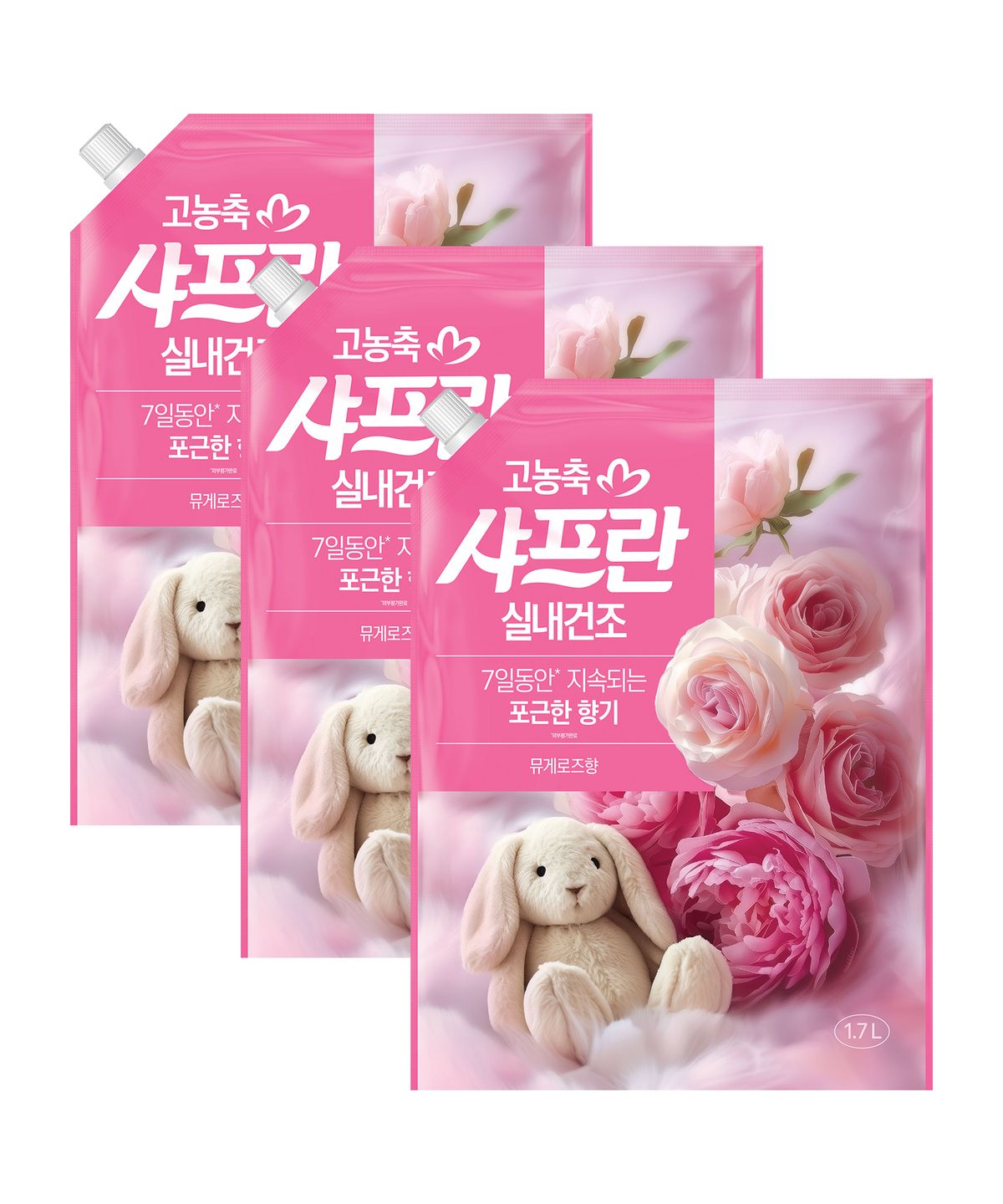 아우라(AURA) [옵션선택] 샤프란 고농축 섬유유연제 리필1.7L x 3개