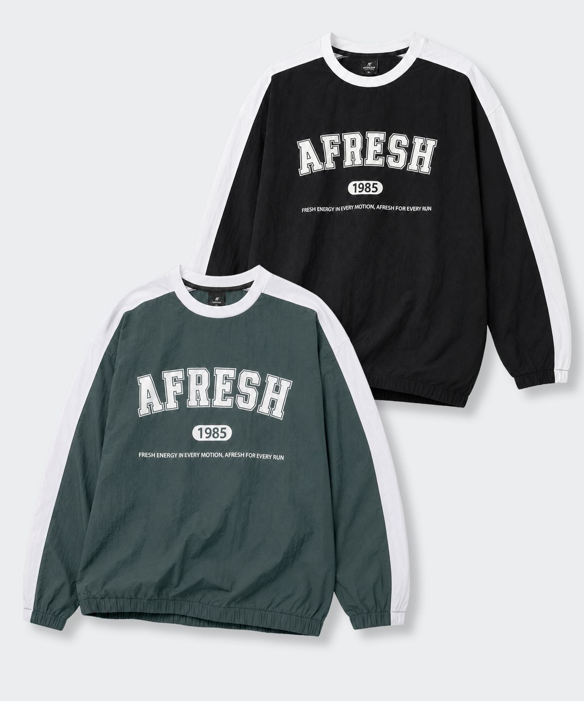 어프레쉬(AFRESH) 스포티 윈드 스웻셔츠_2COLOR