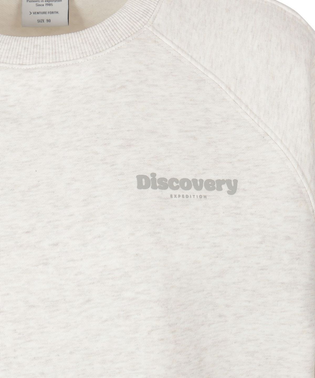 디스커버리 익스페디션(DISCOVERY EXPEDITION) 여성 로고 그래픽 반팔 맨투맨 (M/IVORY)