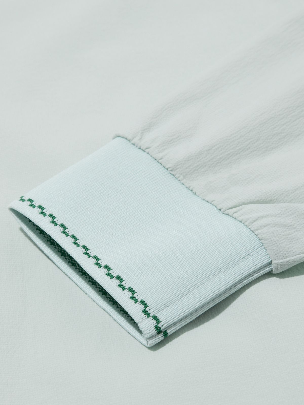 와이드앵글(WIDEANGLE) CO 스몰 아트웍 우븐 라운드넥 L_Light Mint