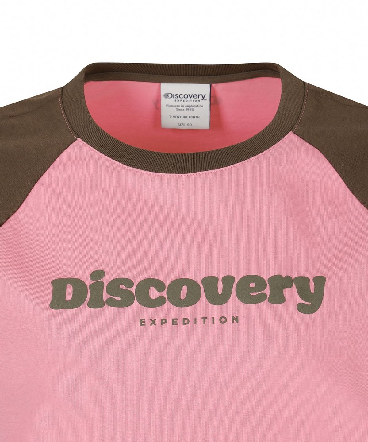 디스커버리 익스페디션(DISCOVERY EXPEDITION) 여성 프레시벤트 래글런 반팔티셔츠 (PINK)