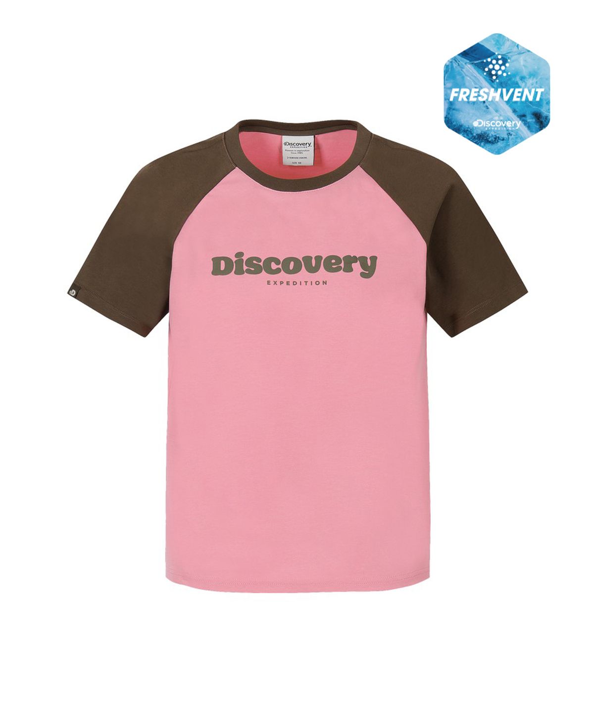 디스커버리 익스페디션(DISCOVERY EXPEDITION) 여성 프레시벤트 래글런 반팔티셔츠 (PINK)