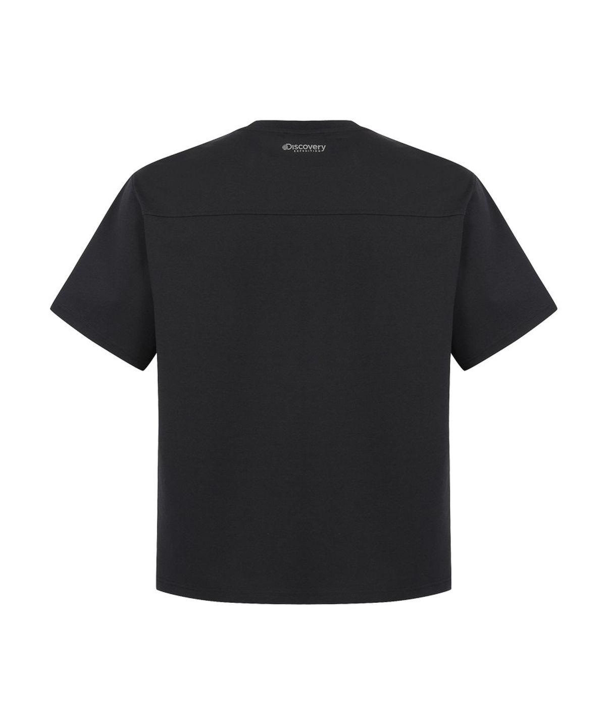 디스커버리 익스페디션(DISCOVERY EXPEDITION) 남성 프레시벤트 니트 트레이닝 포켓 반팔 티셔츠 (BLACK)