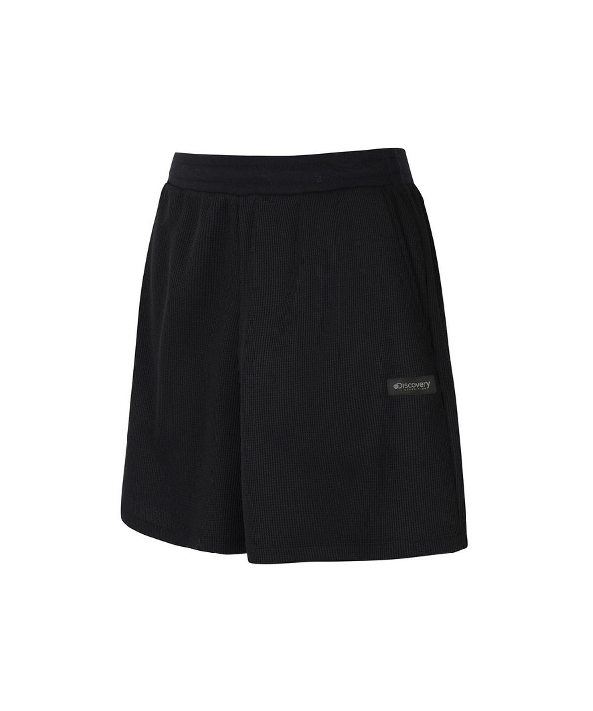디스커버리 익스페디션(DISCOVERY EXPEDITION) 여성 와플 트레이닝 4부 쇼츠 (BLACK)
