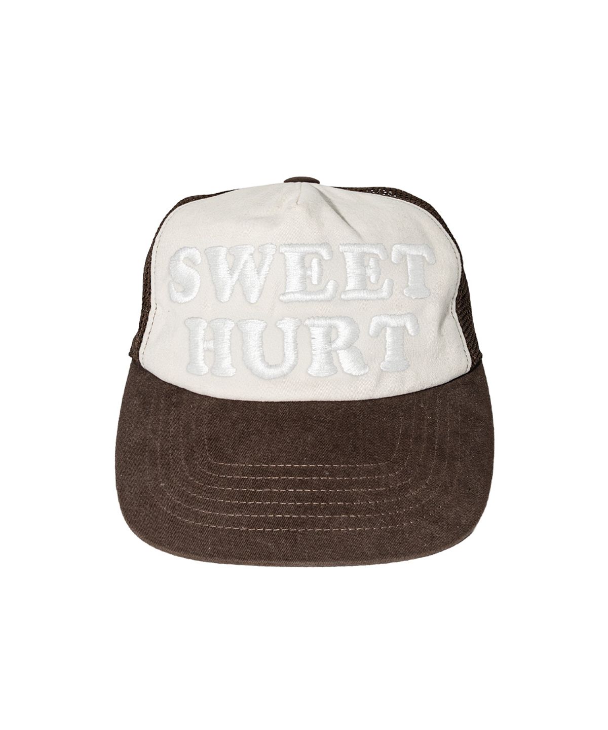 펀치드렁크파티즈(PUNCH DRUNK PARTIES) SWEET HURT Mesh Cap (BROWN)