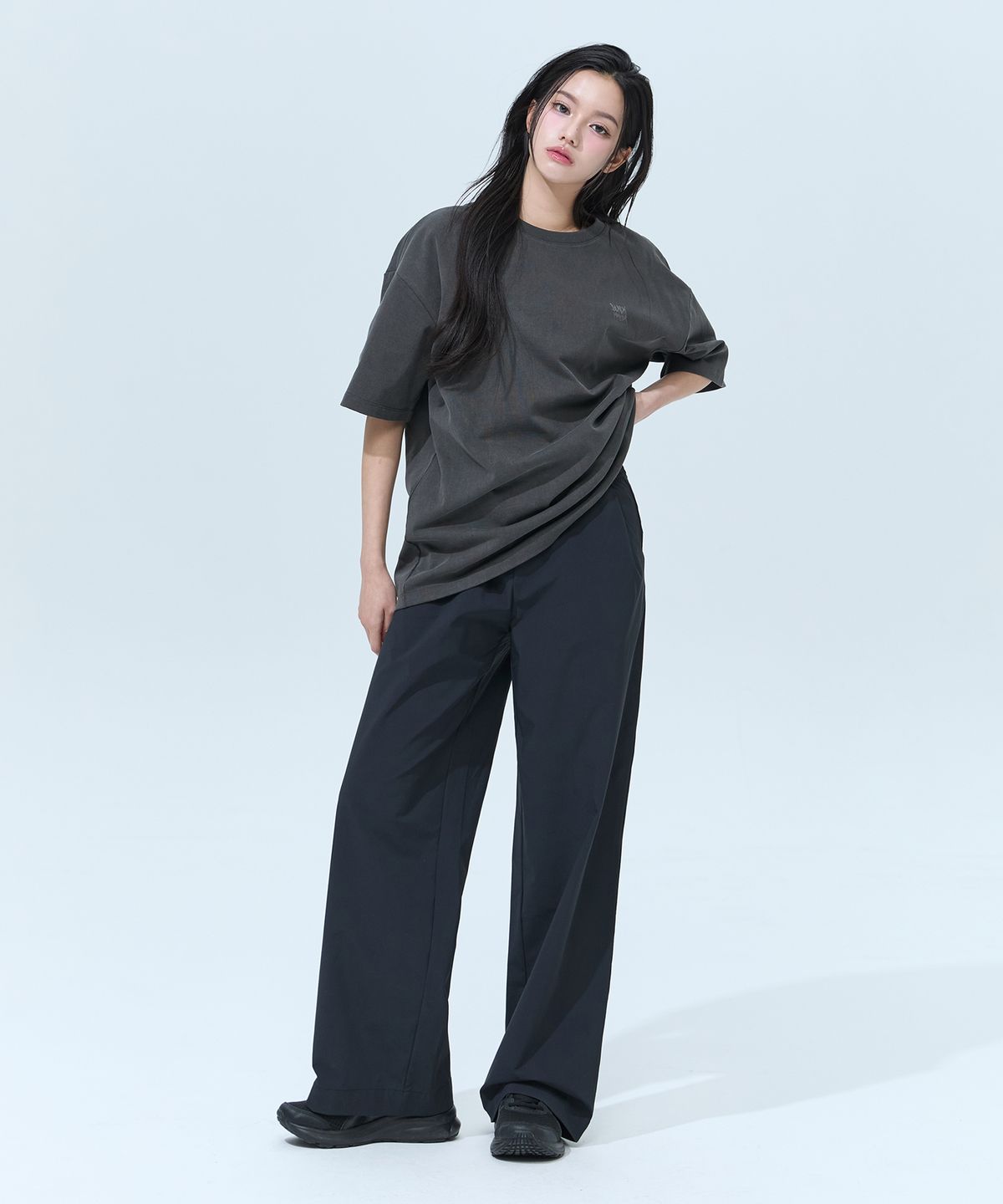 블랙몬스터핏(BLACK MONSTER FIT) 우먼 쿨 텐션 와이드 팬츠(2 color)