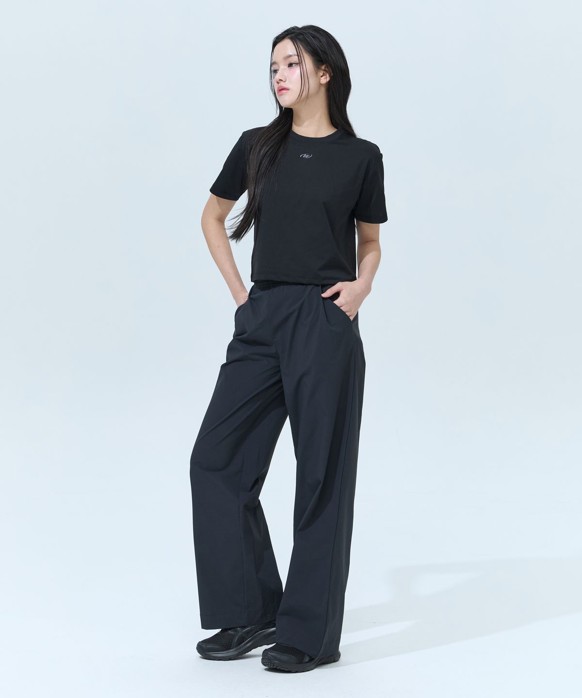 블랙몬스터핏(BLACK MONSTER FIT) 우먼 쿨 텐션 와이드 팬츠(2 color)