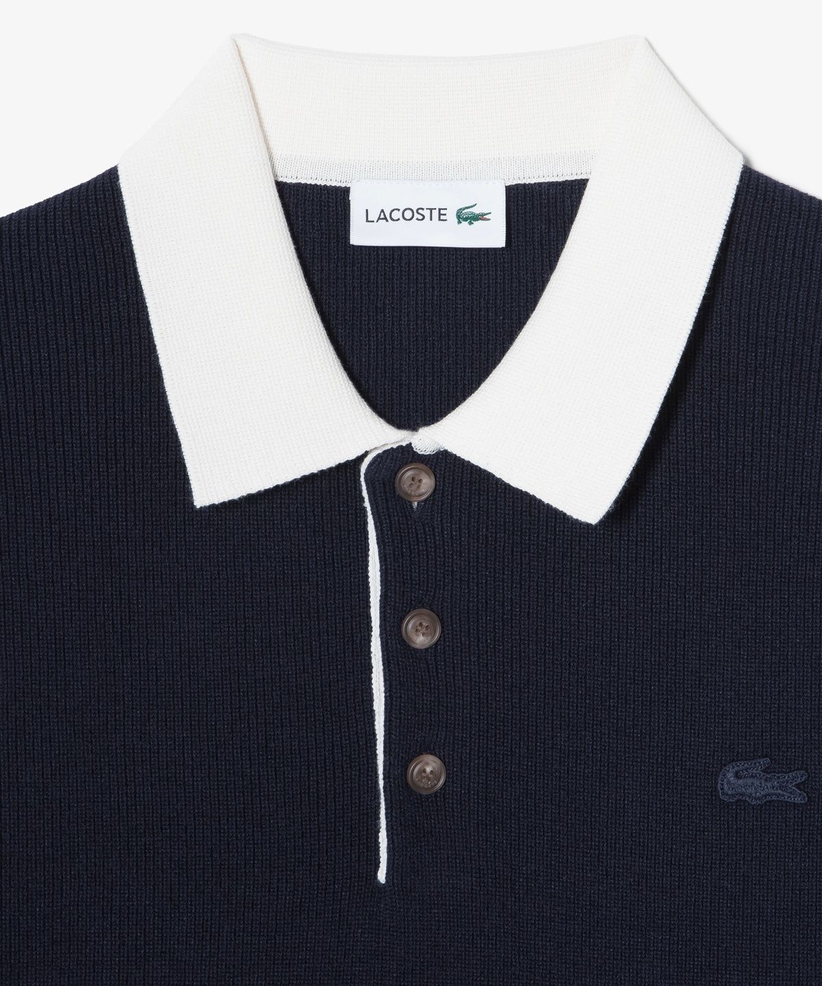 라코스테(LACOSTE) 남성 립조직 카라 연사 반팔 스웨터 폴로 셔츠 PH943E-56G 166