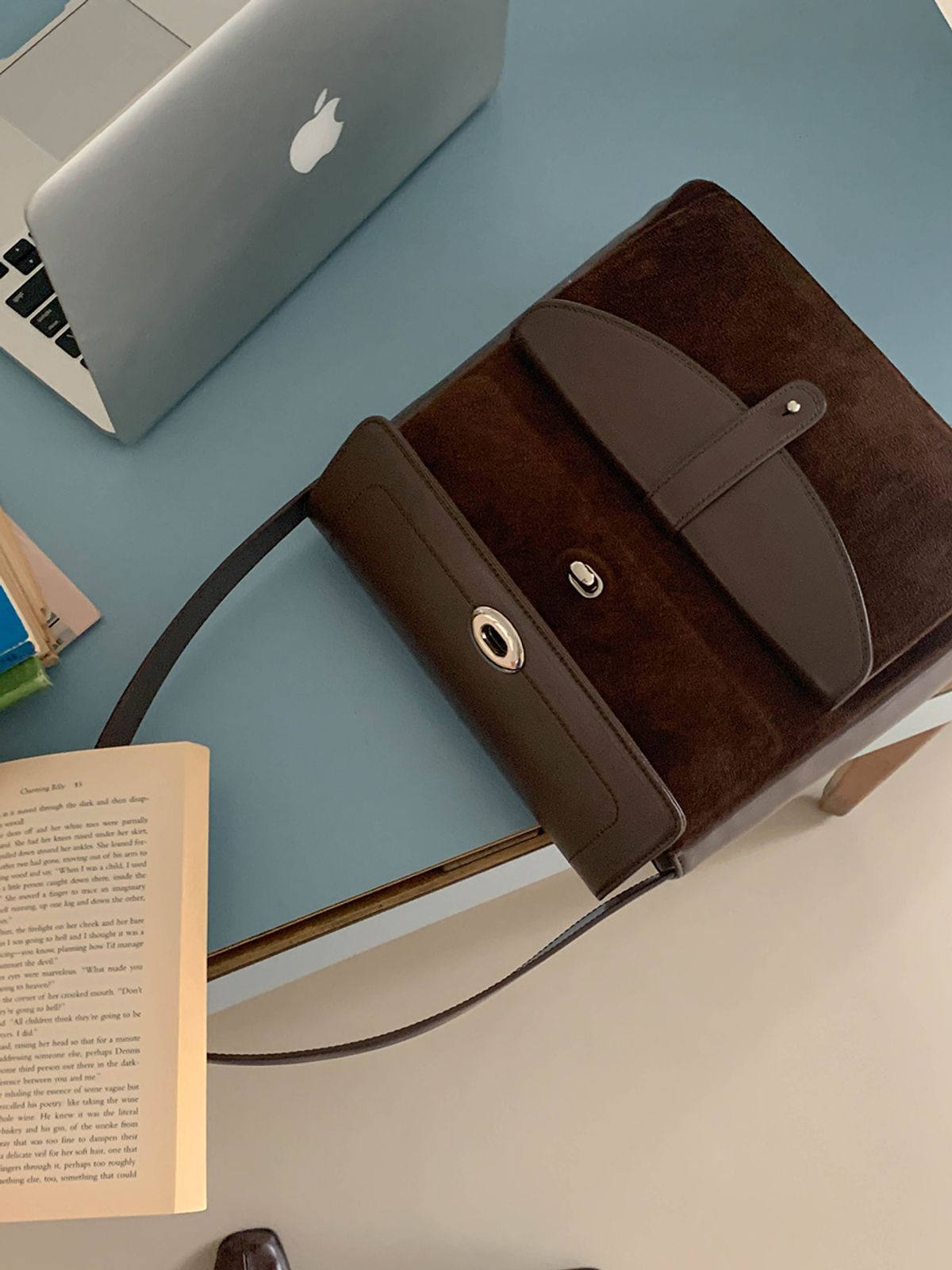 메흐(MEHEU) EMILY SHOULDER BAG (suede choco)