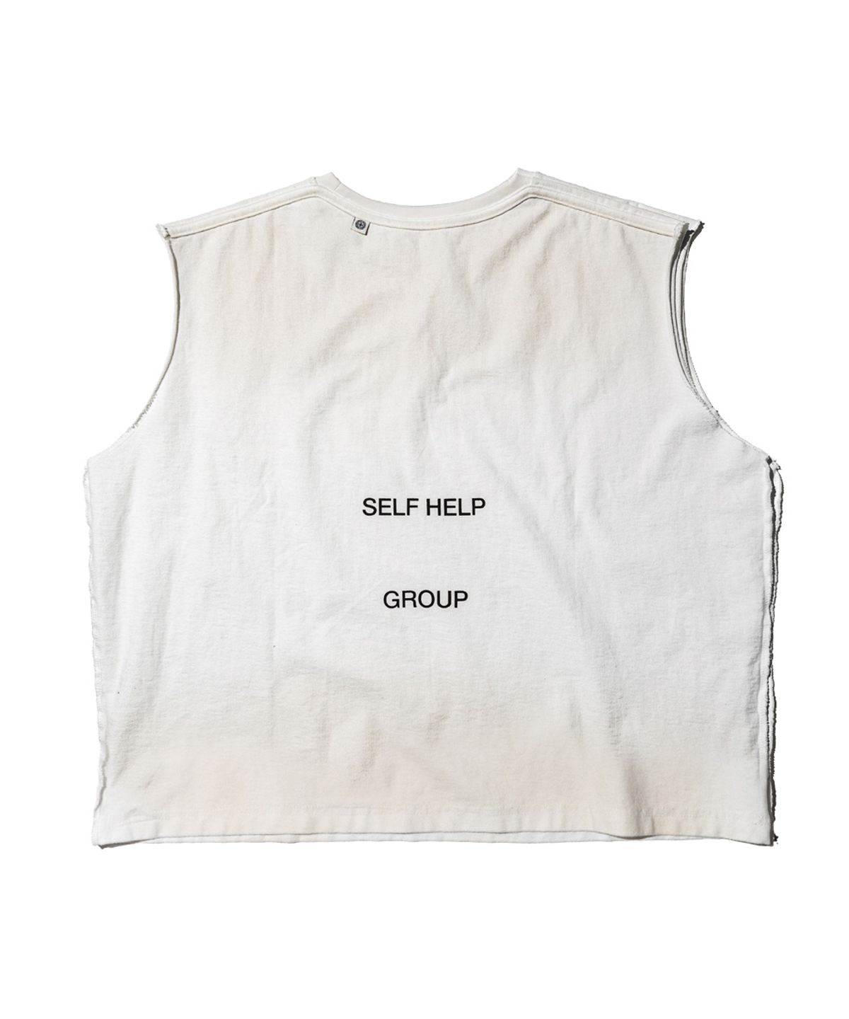 펀치드렁크파티즈(PUNCH DRUNK PARTIES) PARTIER Oil Dirt Crop Sleeveless (DIRTY WHITE)