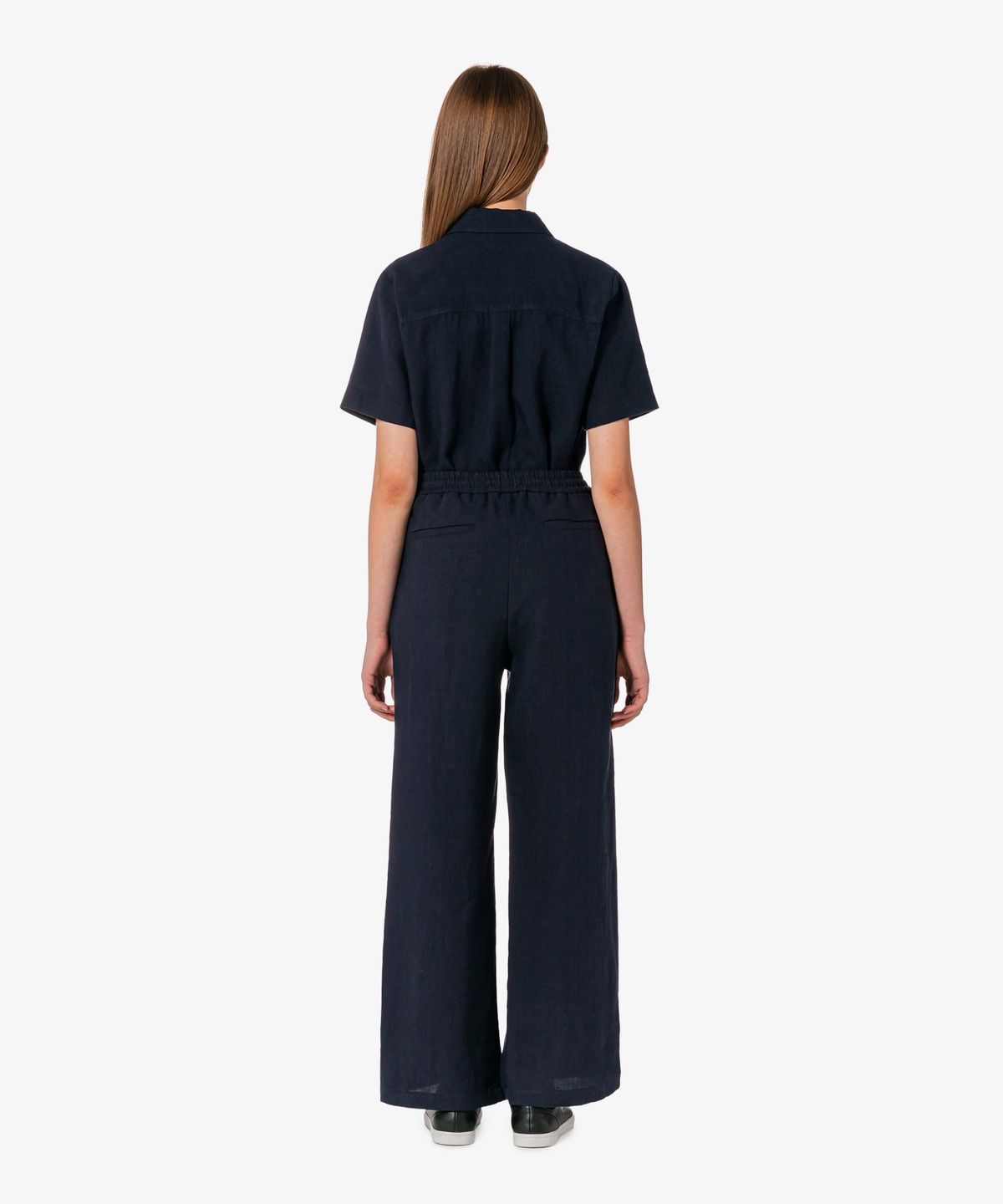 라코스테(LACOSTE) 여성 린넨 밴딩 와이드 팬츠 HF611E-56G HDE