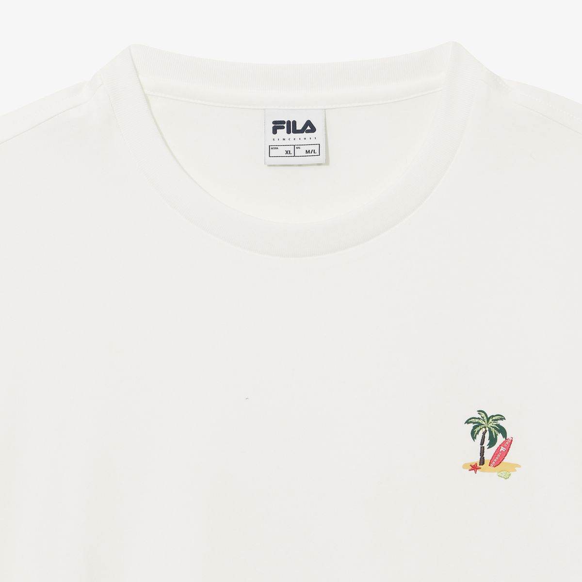 휠라(FILA) 수피마 와펜 반팔티(FS262RS01X028191)