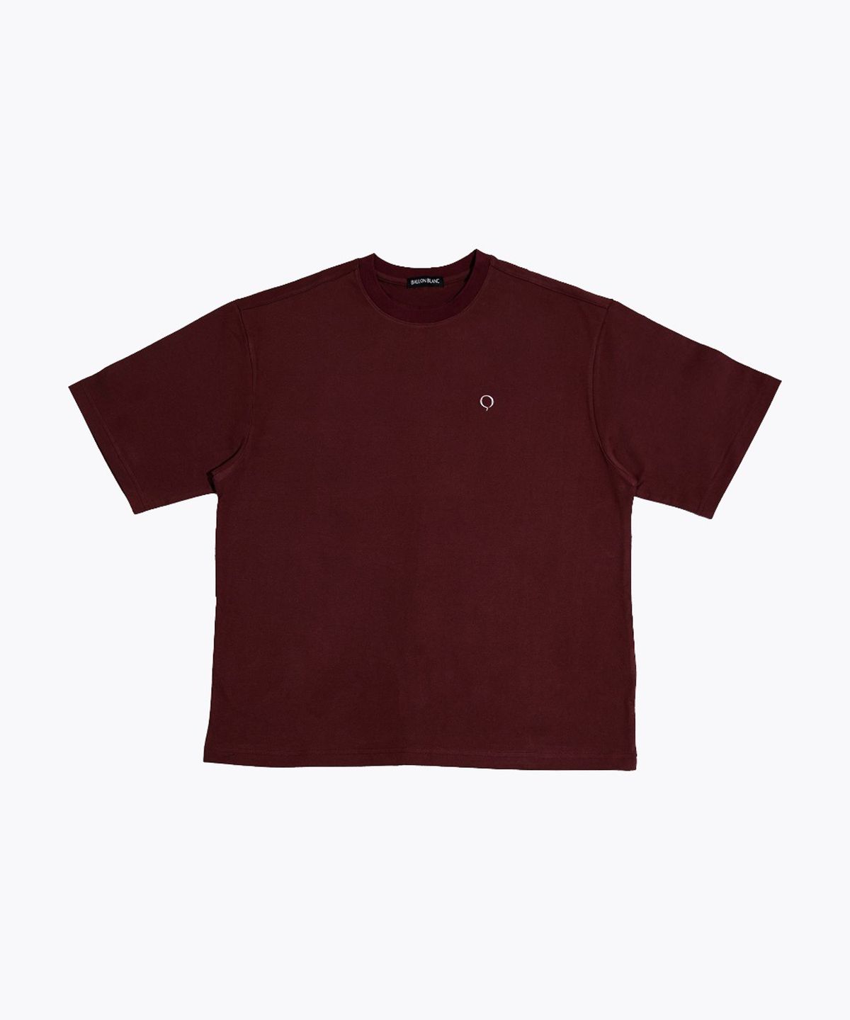 발롱블랑 라이프(BALLONBLANC LIFE) Loosesize Round Tee - BURGUNDY