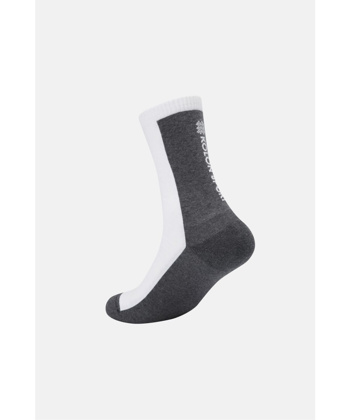 코오롱스포츠(KOLON SPORT) 배색 레터링 크루 삭스 QELAX26161DML