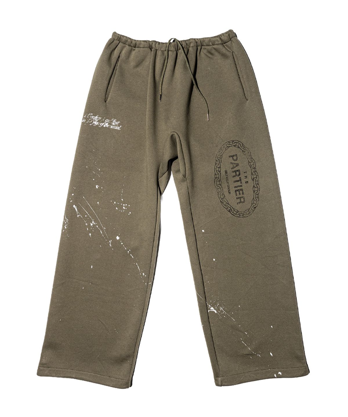 펀치드렁크파티즈(PUNCH DRUNK PARTIES) PARTIER Dirt Sweatpants (KHAKI)