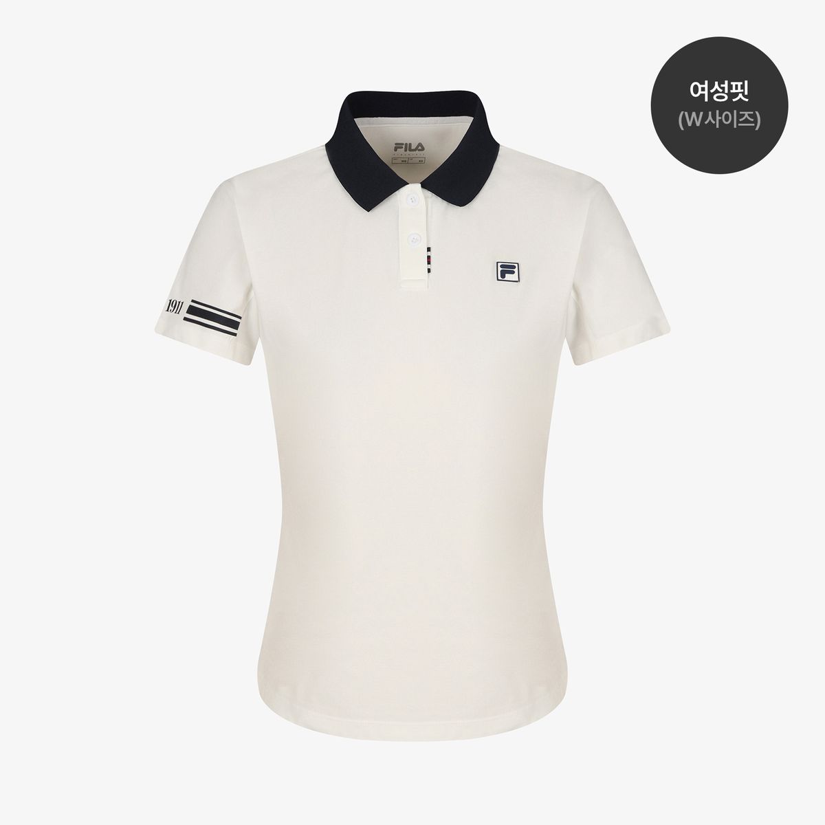 휠라(FILA) 소로나 소매 배색 카라티(FS262TS11U003191)