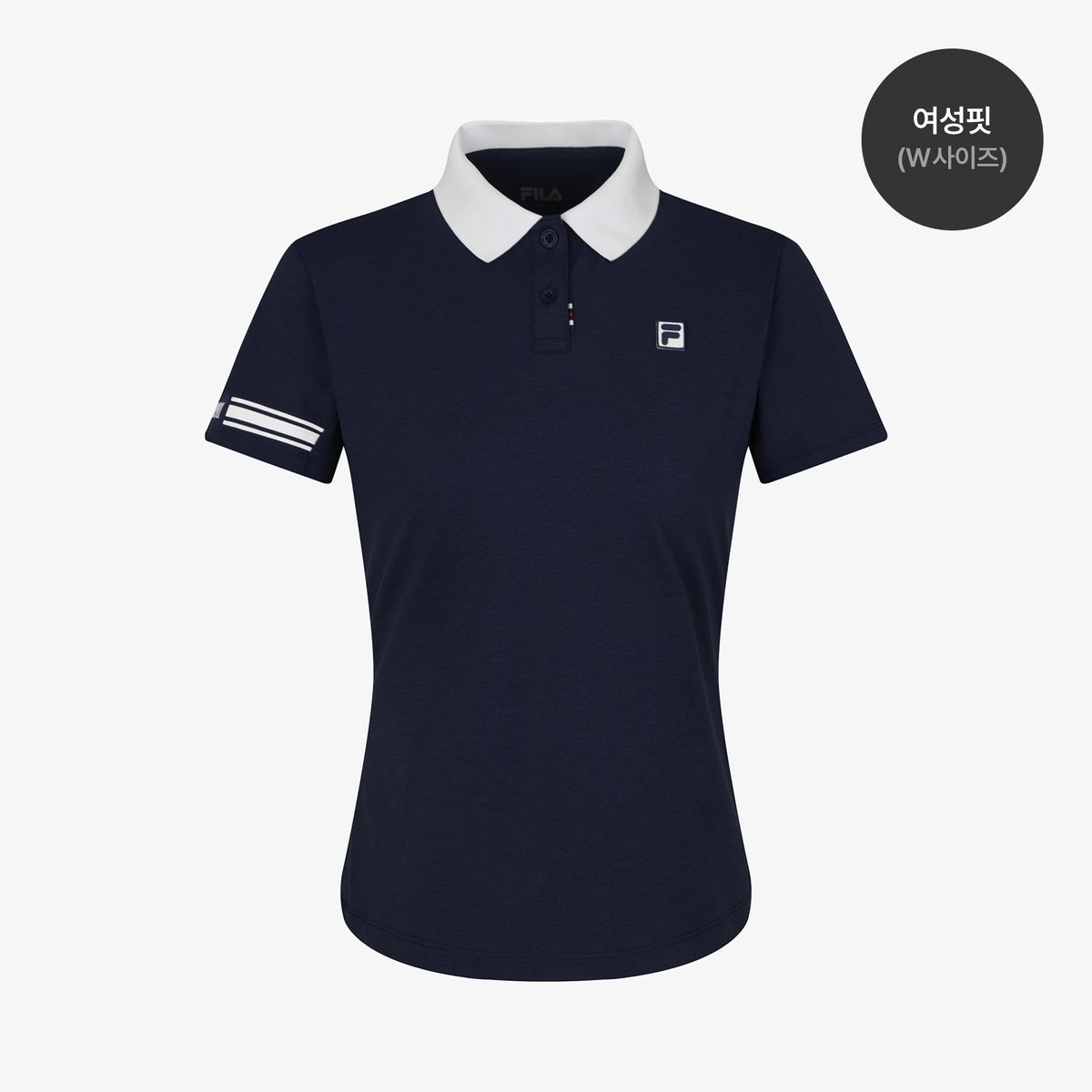 휠라(FILA) 소로나 소매 배색 카라티(FS262TS11U003472)